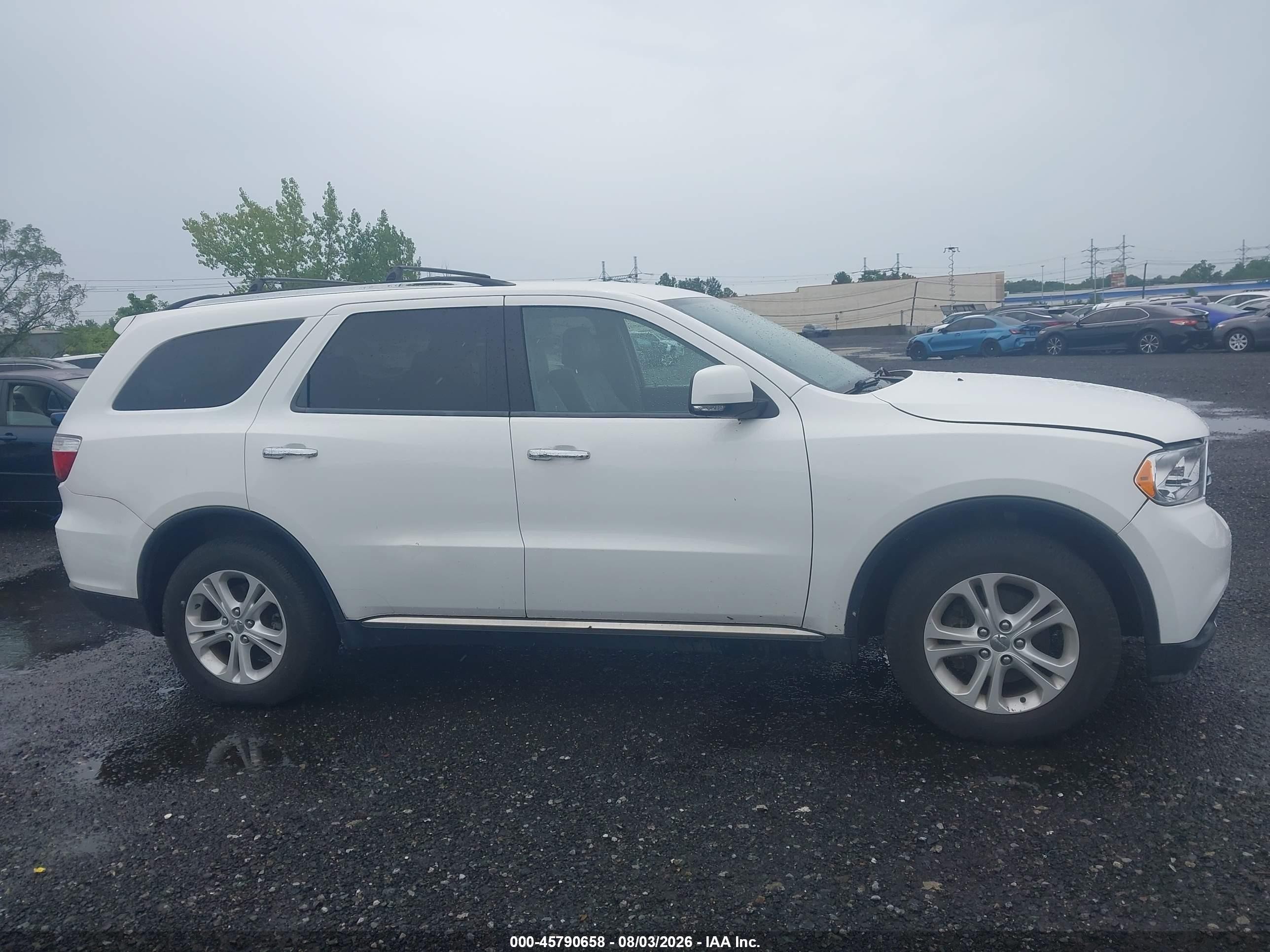 2013 Dodge Durango Crew White vin: 1C4RDHDG6DC547523