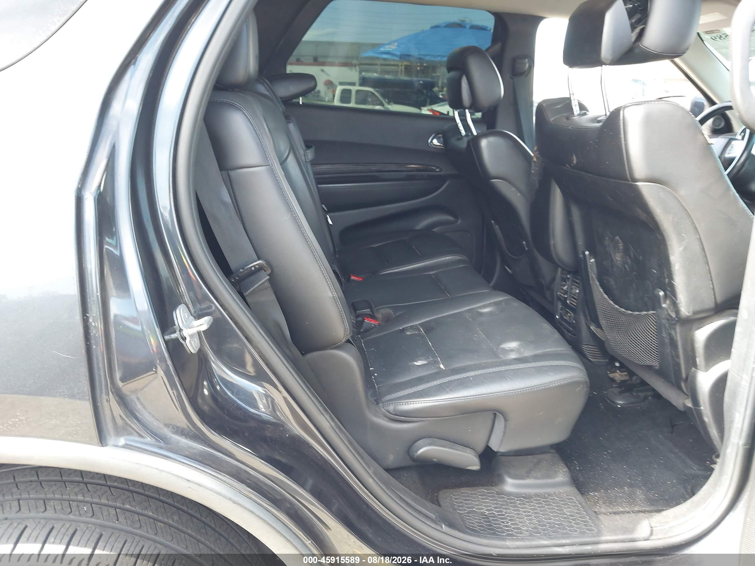 2013 Dodge Durango Crew Black vin: 1C4RDHDG6DC617411