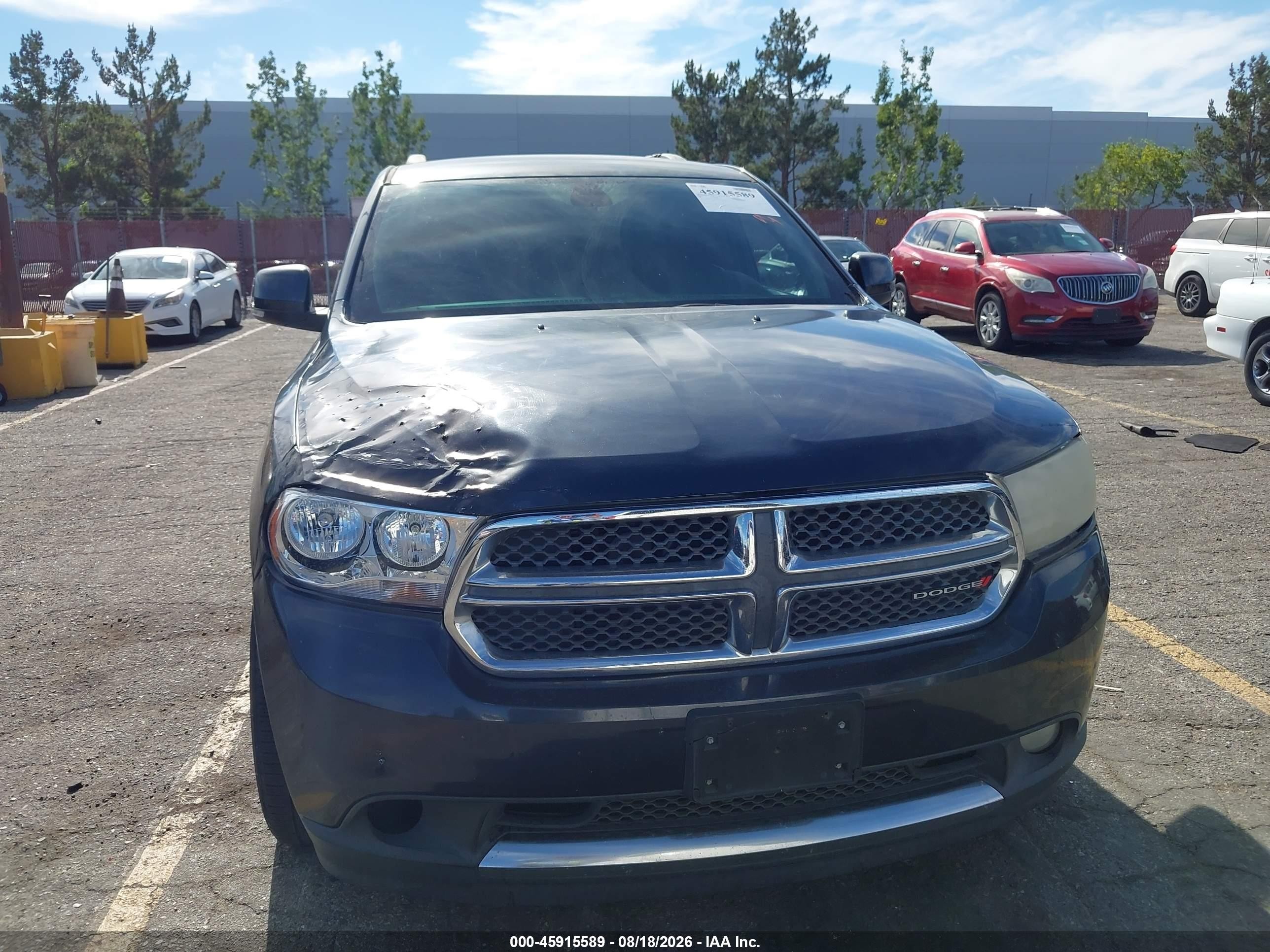 2013 Dodge Durango Crew Black vin: 1C4RDHDG6DC617411