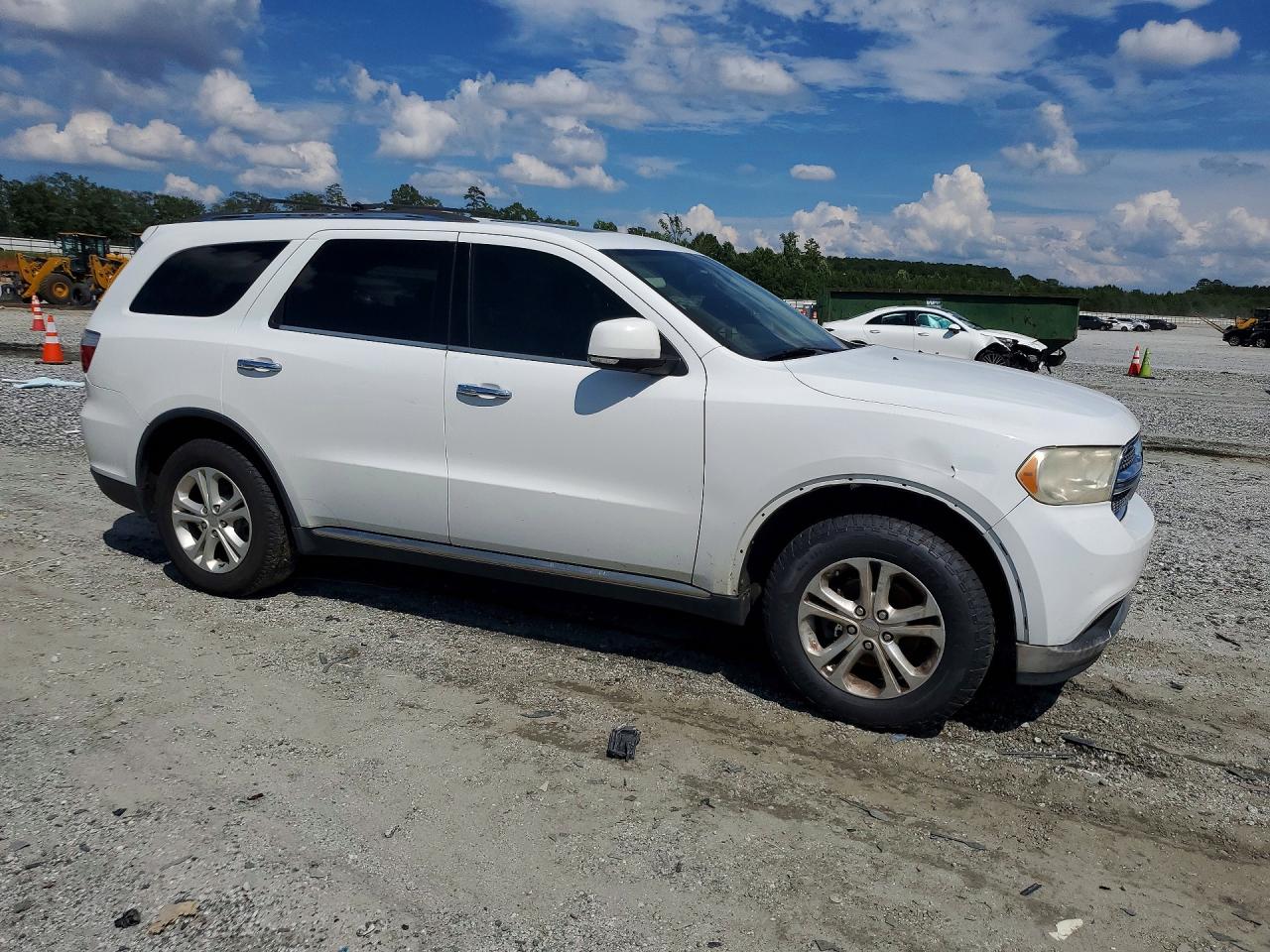 2013 Dodge Durango Crew White vin: 1C4RDHDG6DC653552