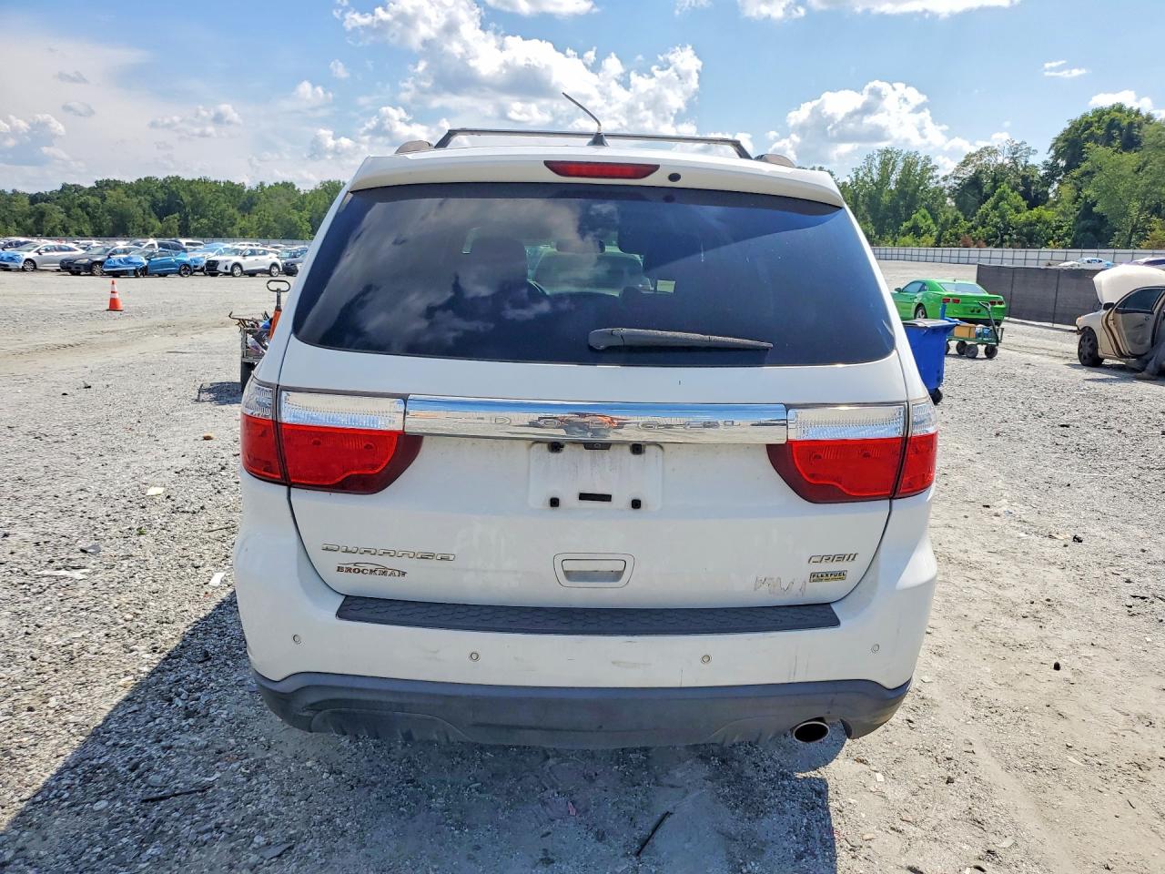 2013 Dodge Durango Crew White vin: 1C4RDHDG6DC653552