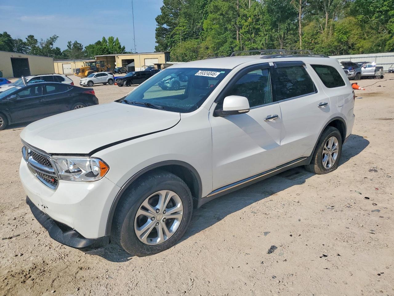 2013 Dodge Durango Crew White vin: 1C4RDHDG6DC665247