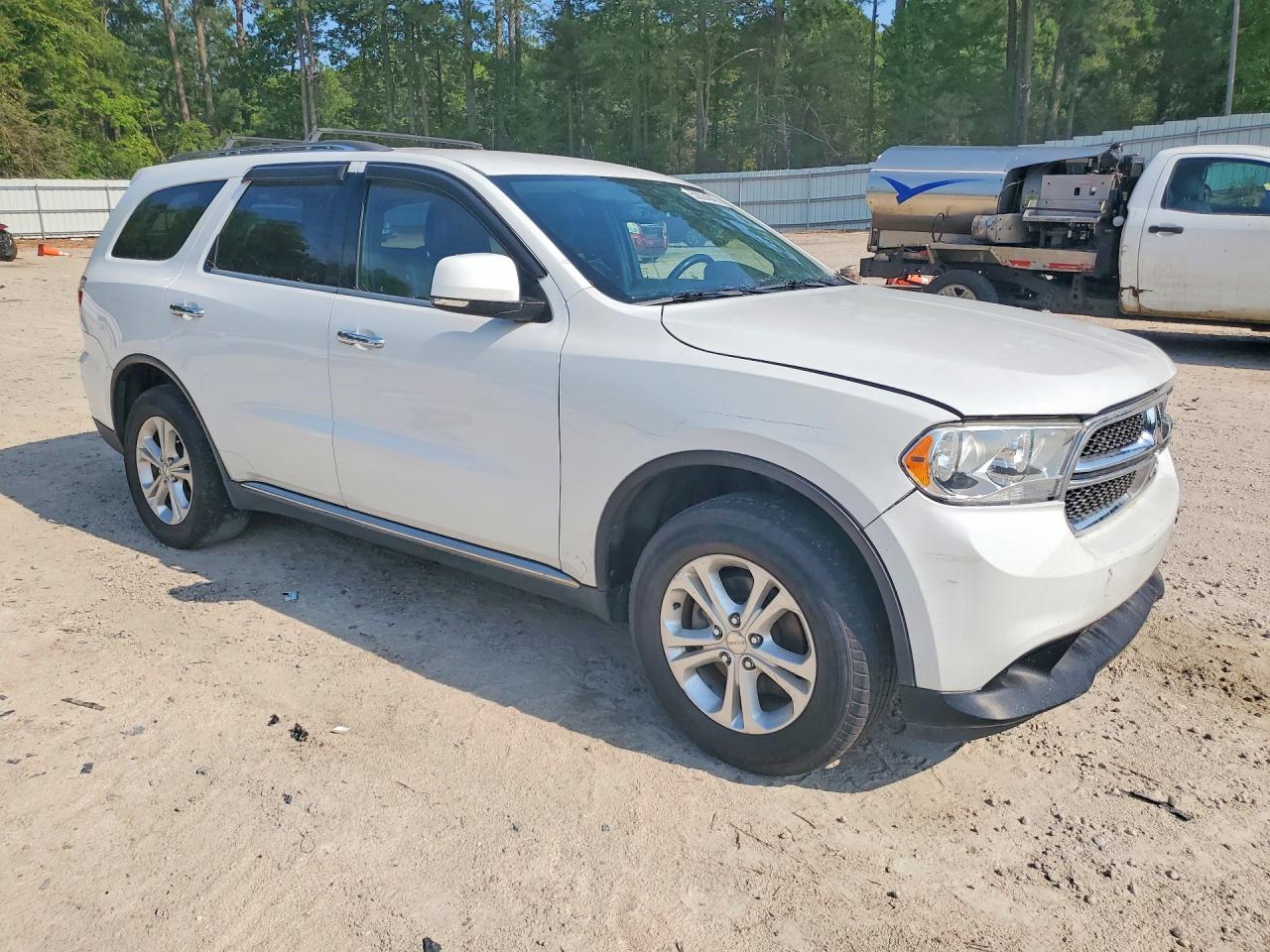 2013 Dodge Durango Crew White vin: 1C4RDHDG6DC665247