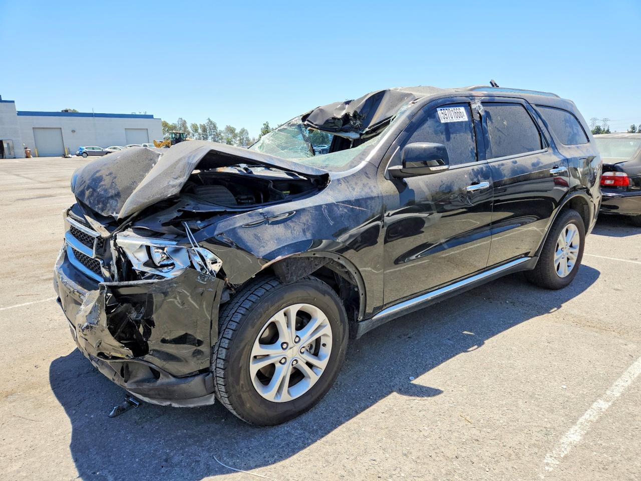 2013 Dodge Durango Crew Black vin: 1C4RDHDG6DC700059