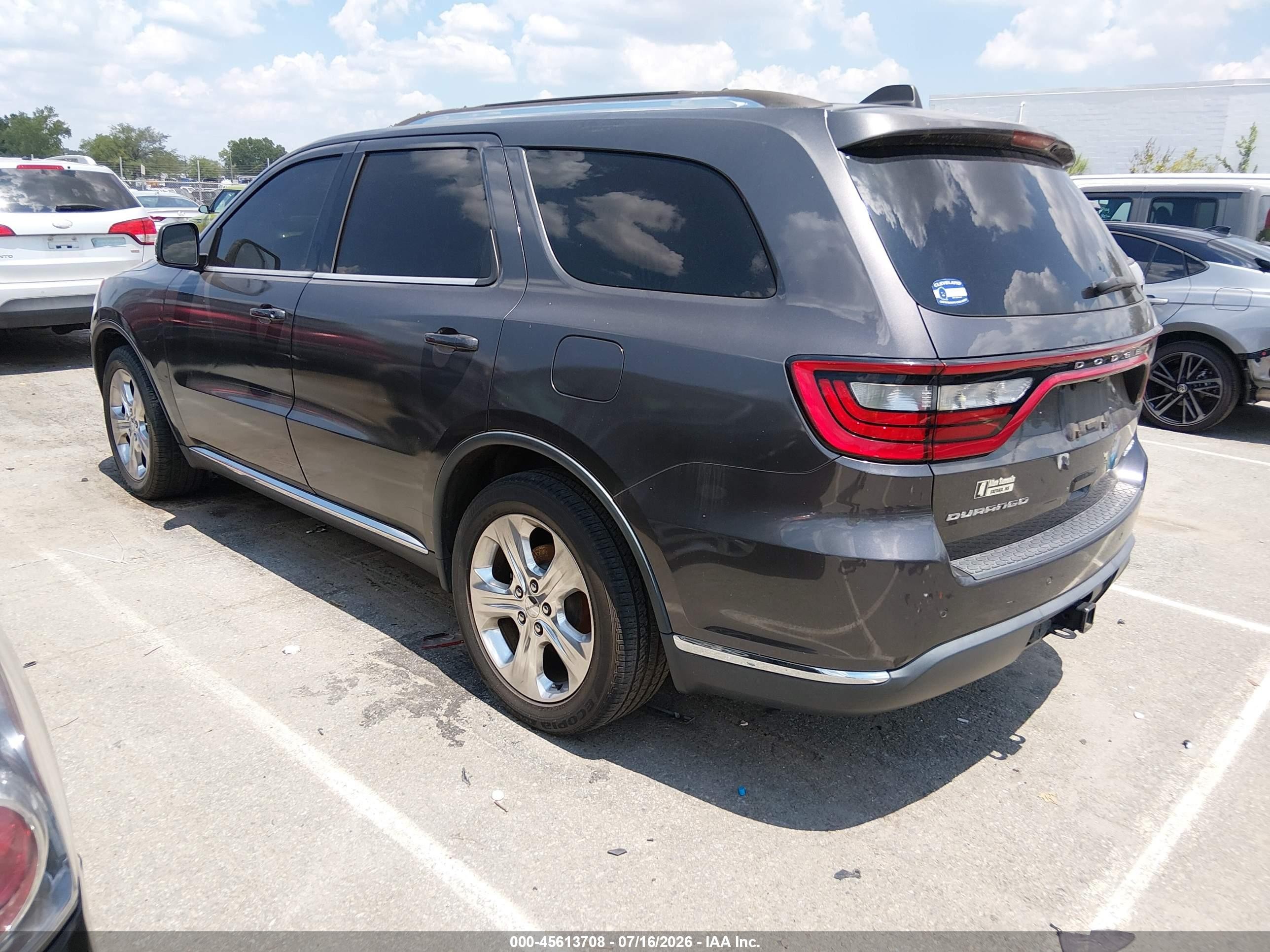2014 Dodge Durango Limited Gray vin: 1C4RDHDG6EC551749