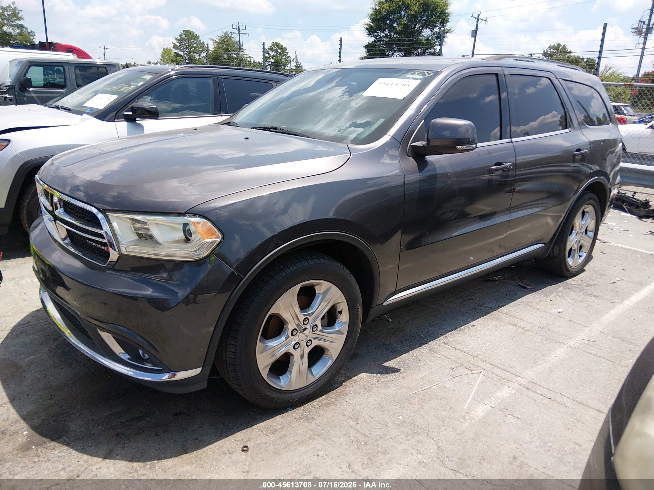 2014 Dodge Durango Limited Gray vin: 1C4RDHDG6EC551749