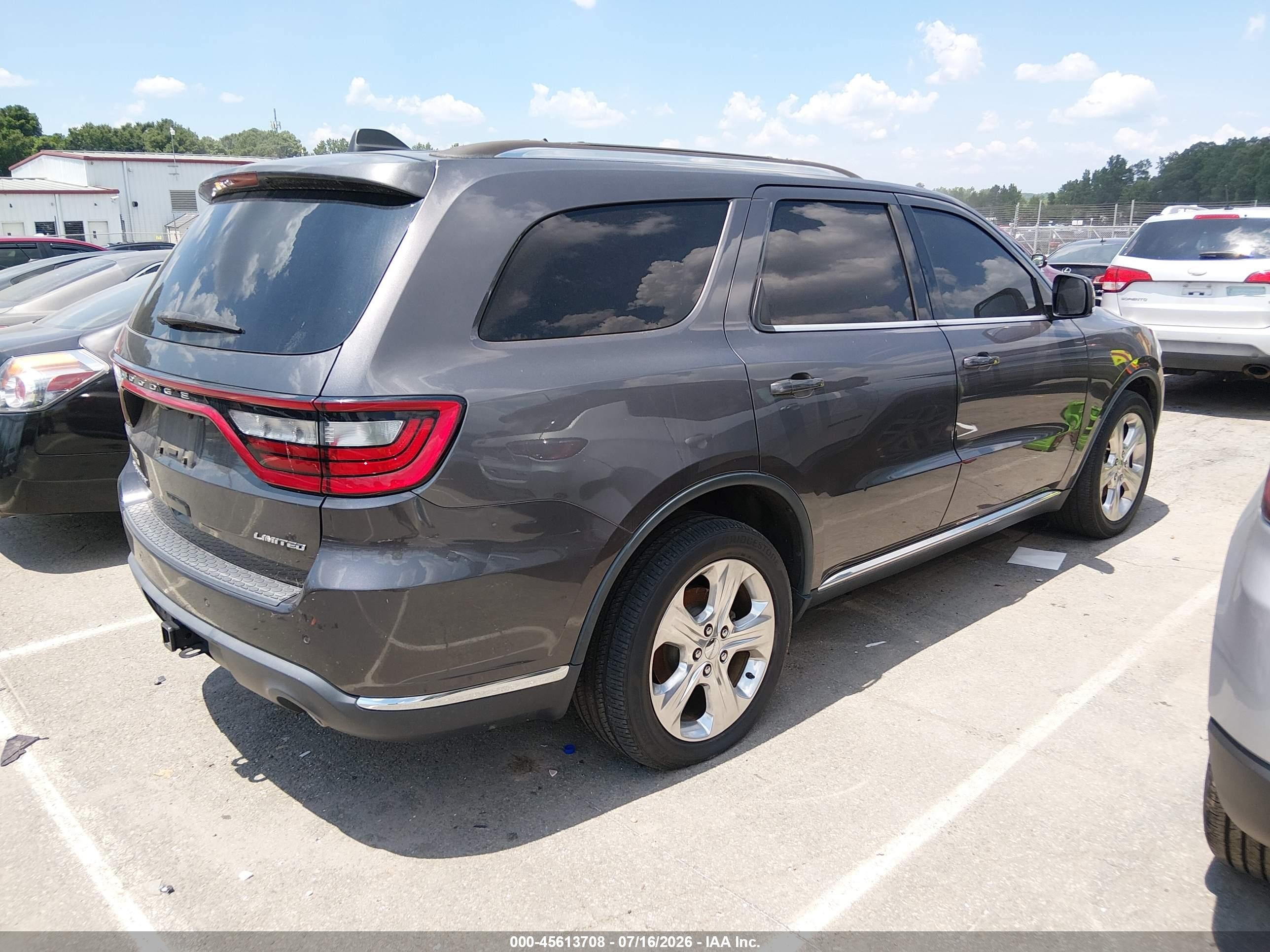 2014 Dodge Durango Limited Gray vin: 1C4RDHDG6EC551749