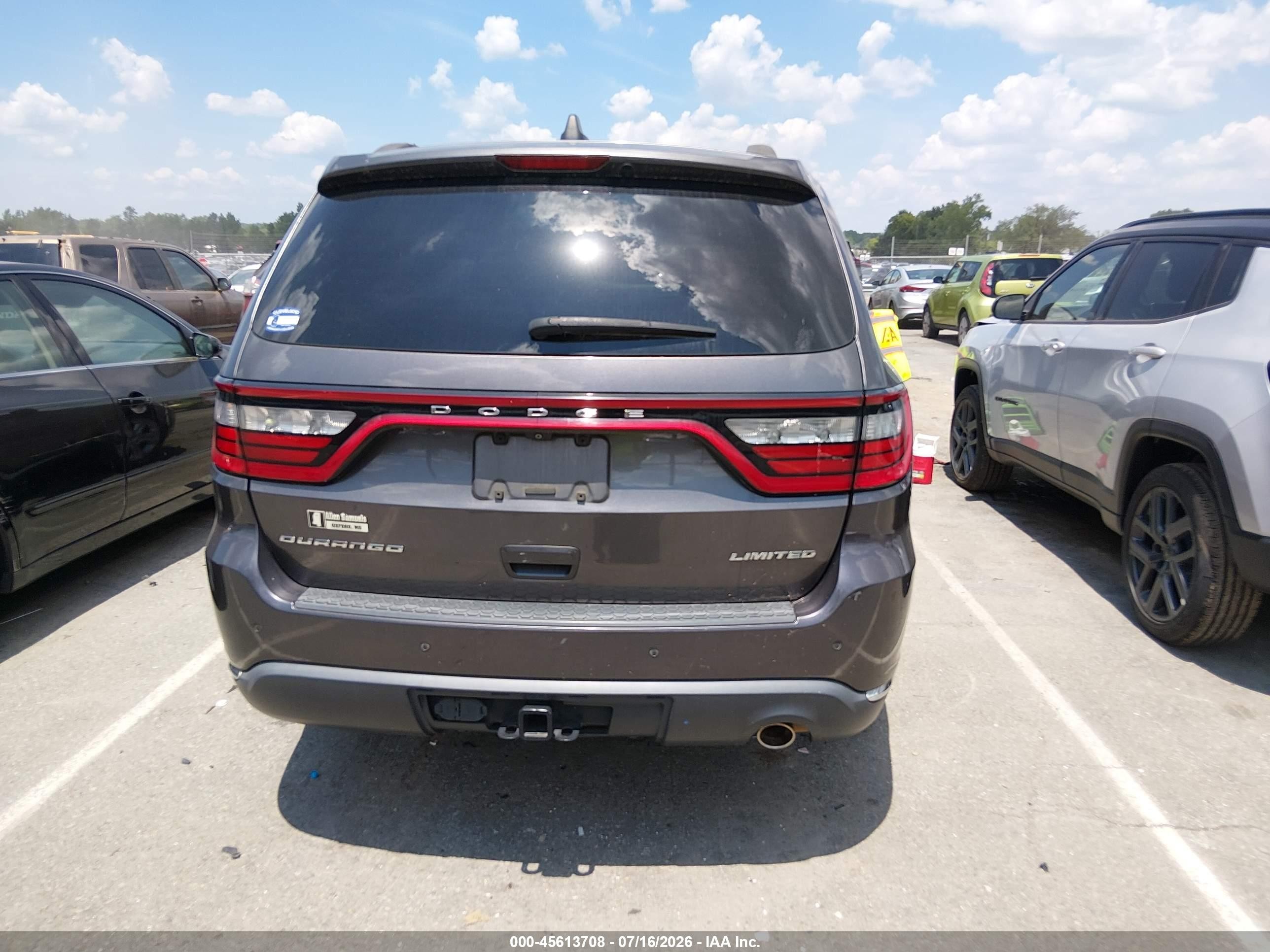 2014 Dodge Durango Limited Gray vin: 1C4RDHDG6EC551749