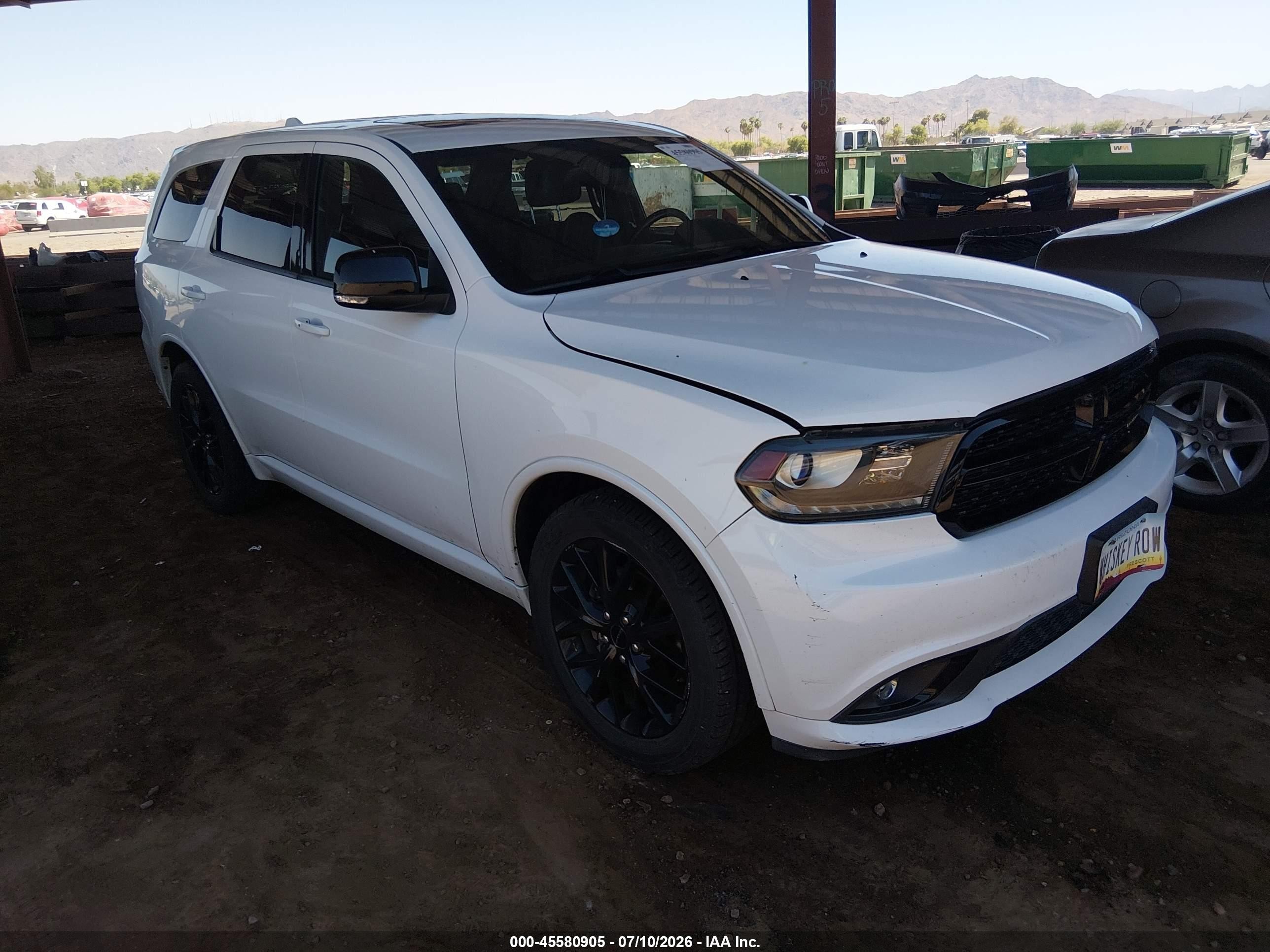 2015 Dodge Durango Limited White vin: 1C4RDHDG6FC709198