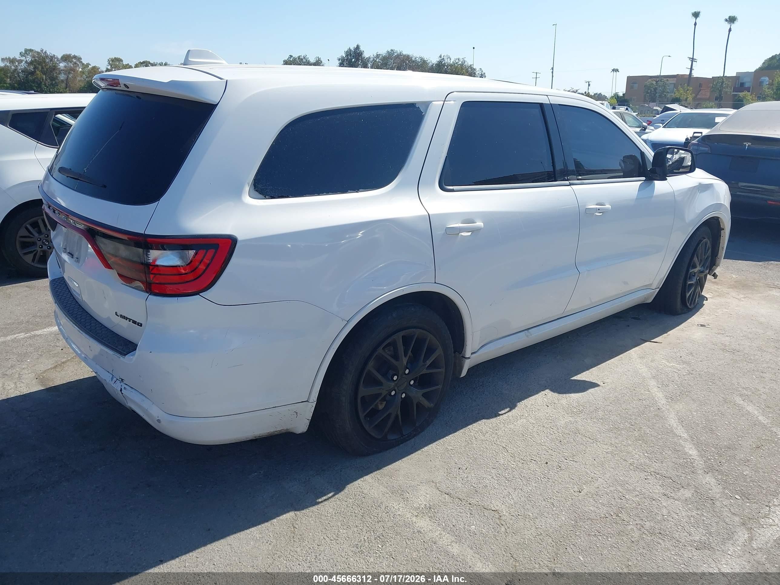2015 Dodge Durango Limited White vin: 1C4RDHDG6FC729189
