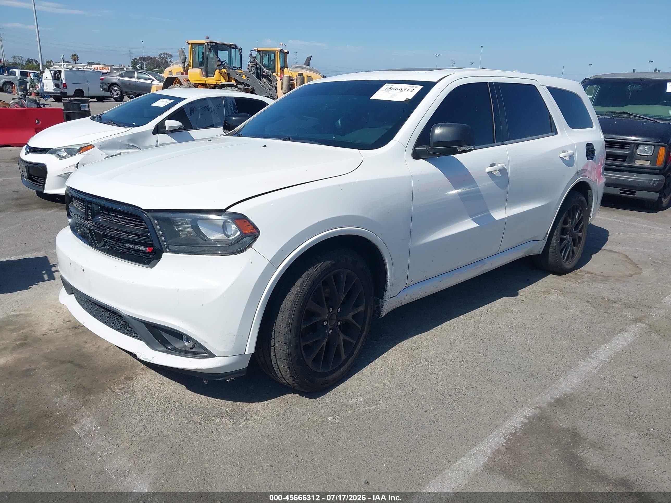 2015 Dodge Durango Limited White vin: 1C4RDHDG6FC729189
