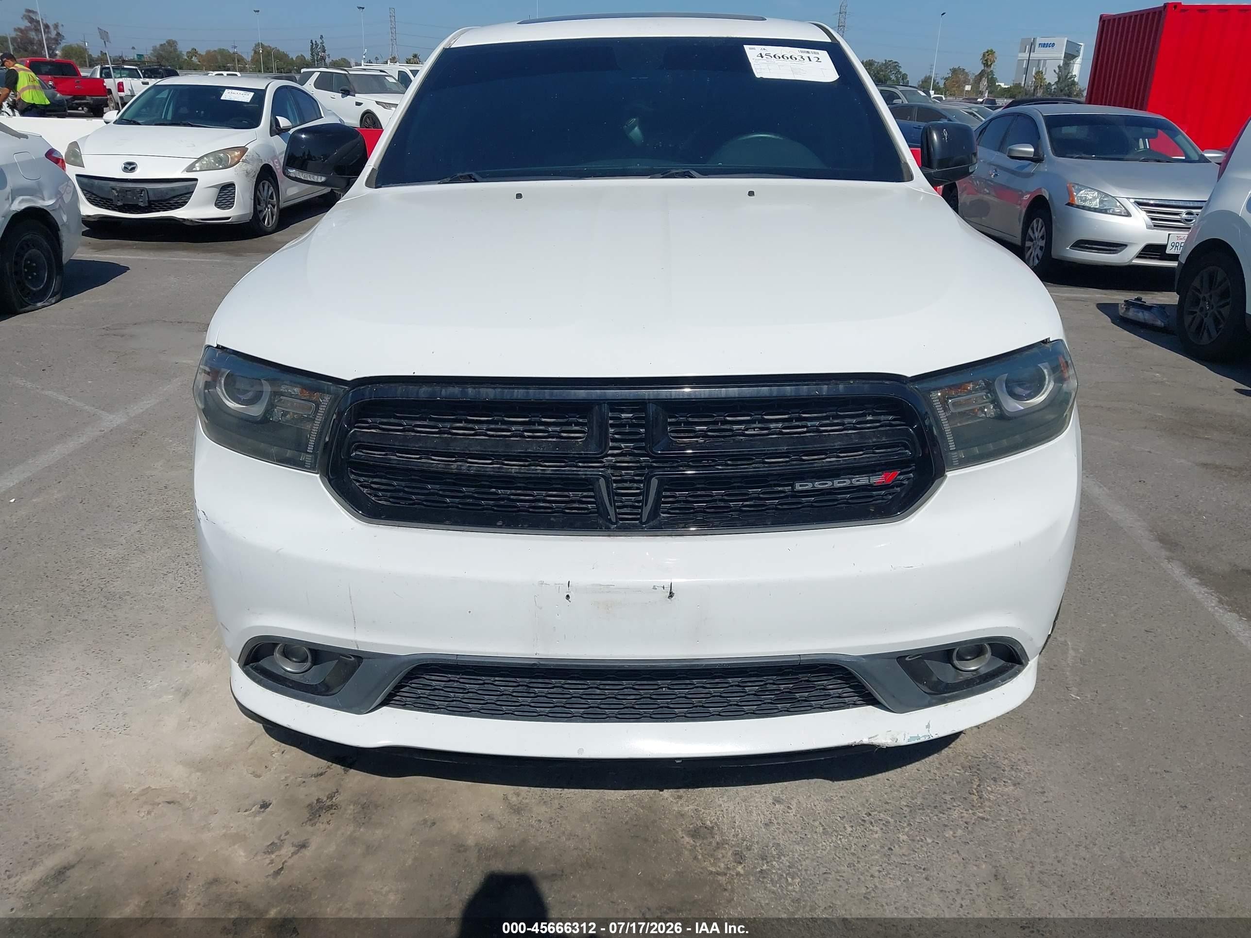 2015 Dodge Durango Limited White vin: 1C4RDHDG6FC729189