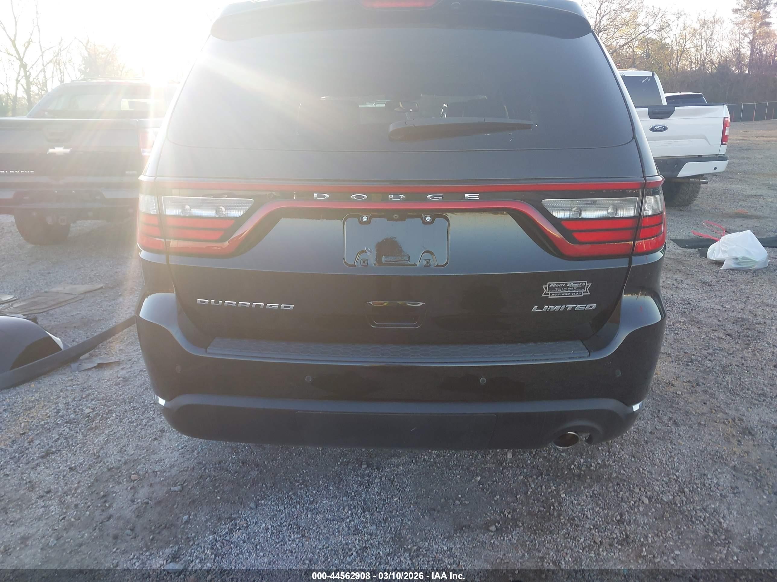 2015 Dodge Durango Limited Black vin: 1C4RDHDG6FC921292