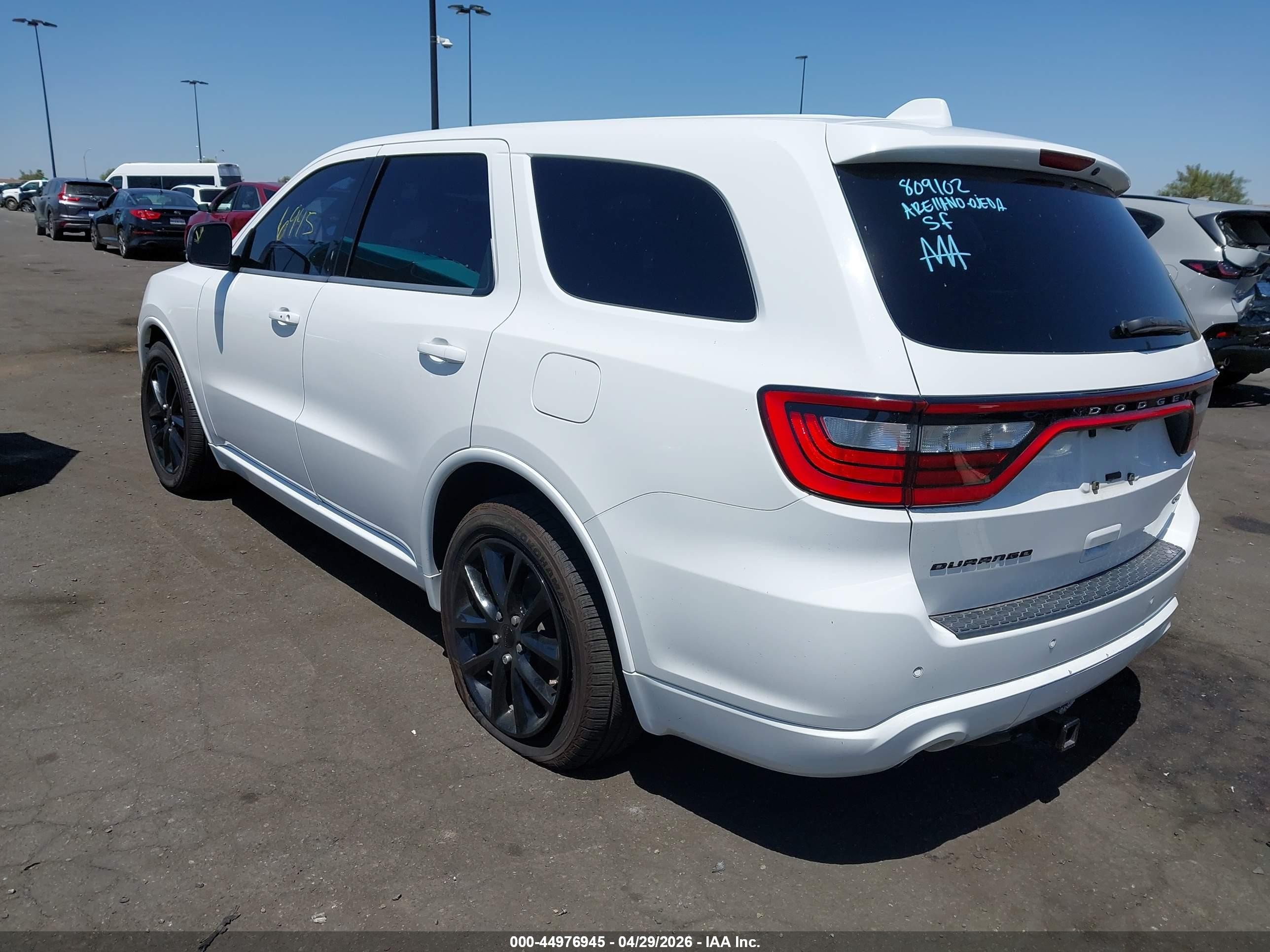 2018 Dodge Durango Gt Rwd White vin: 1C4RDHDG6JC213181