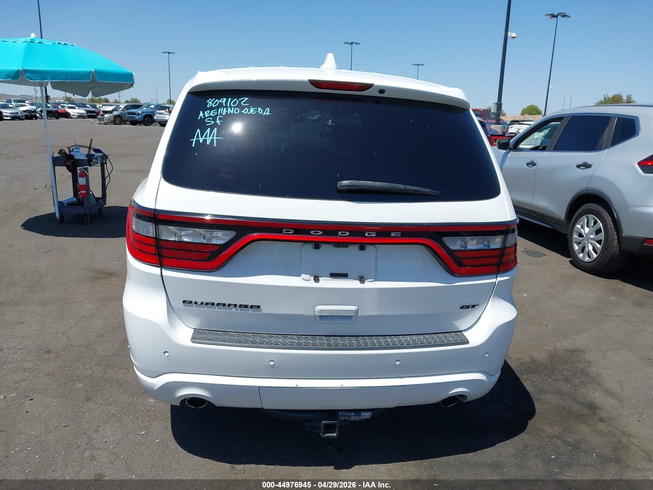 2018 Dodge Durango Gt Rwd White vin: 1C4RDHDG6JC213181