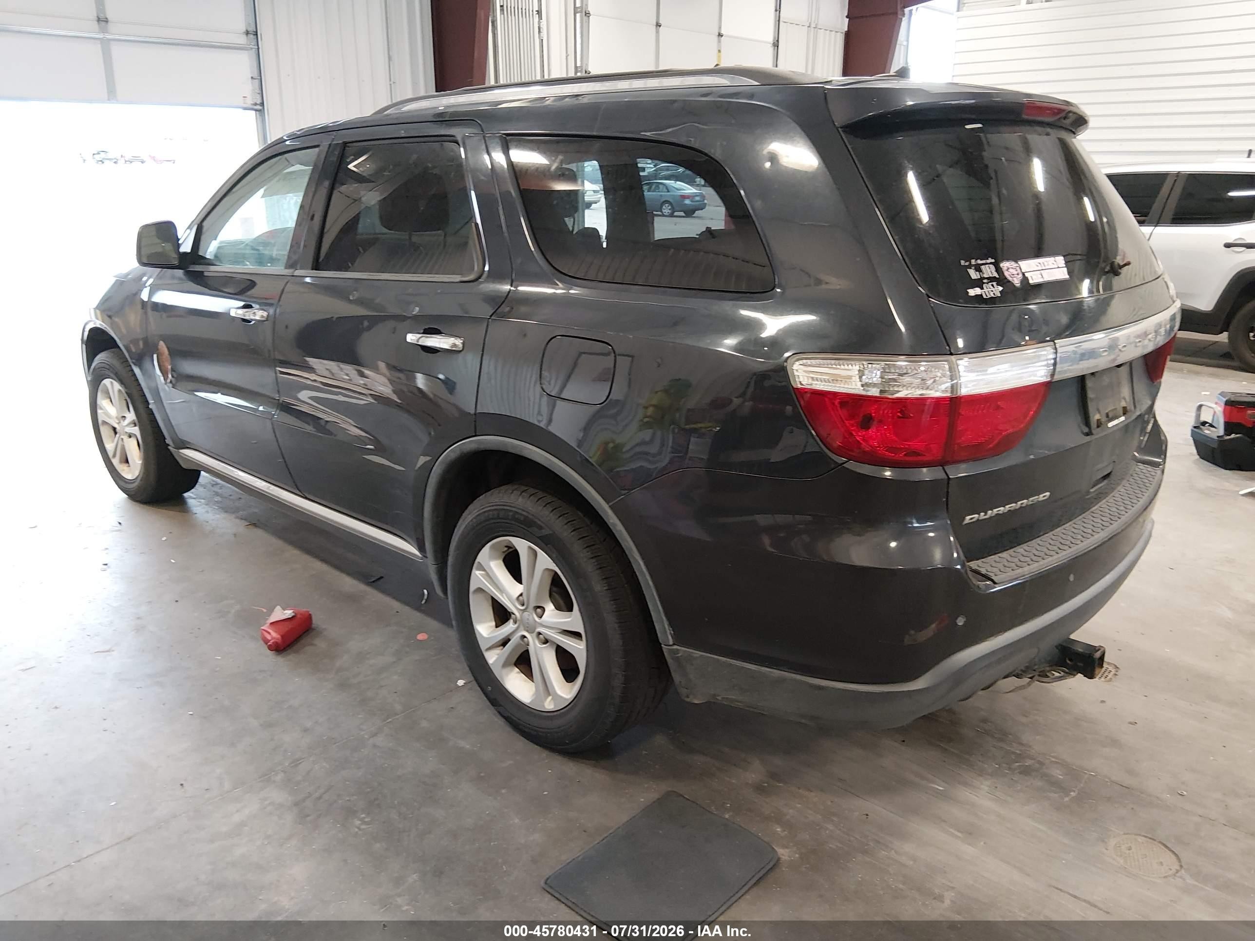 2013 Dodge Durango Crew Черный vin: 1C4RDHDG7DC664298