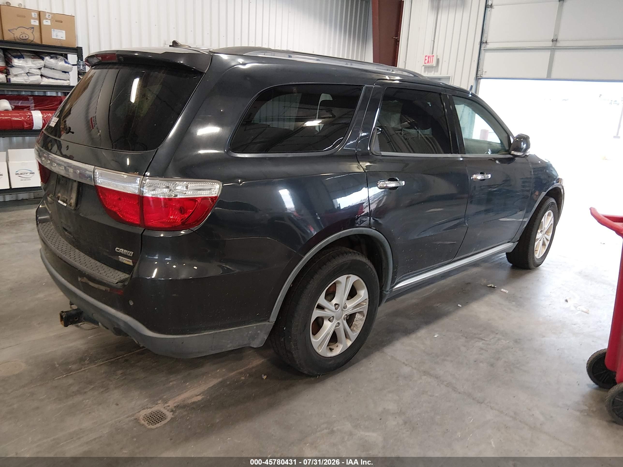 2013 Dodge Durango Crew Черный vin: 1C4RDHDG7DC664298