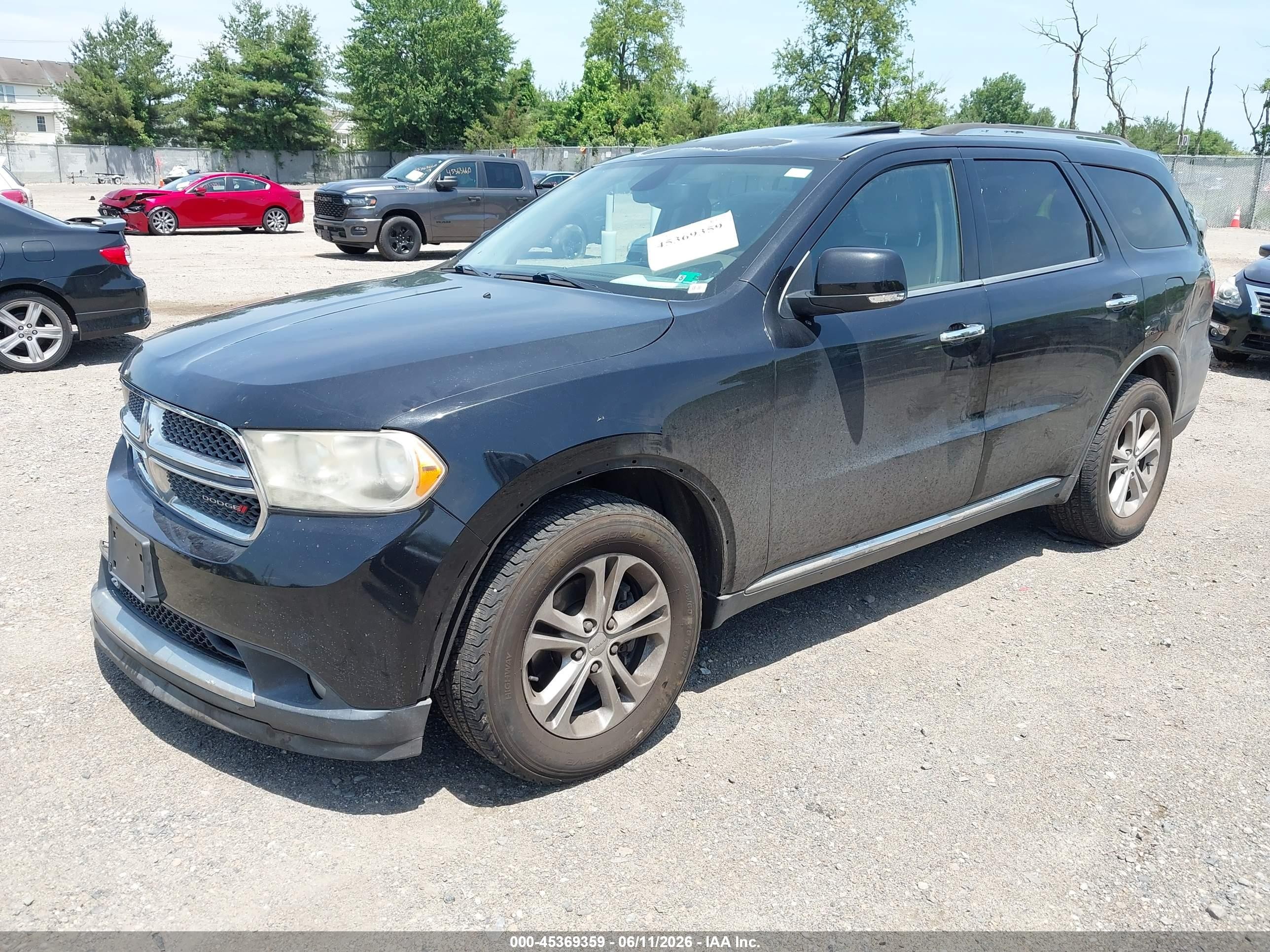 2013 Dodge Durango Crew Черный vin: 1C4RDHDG7DC684650