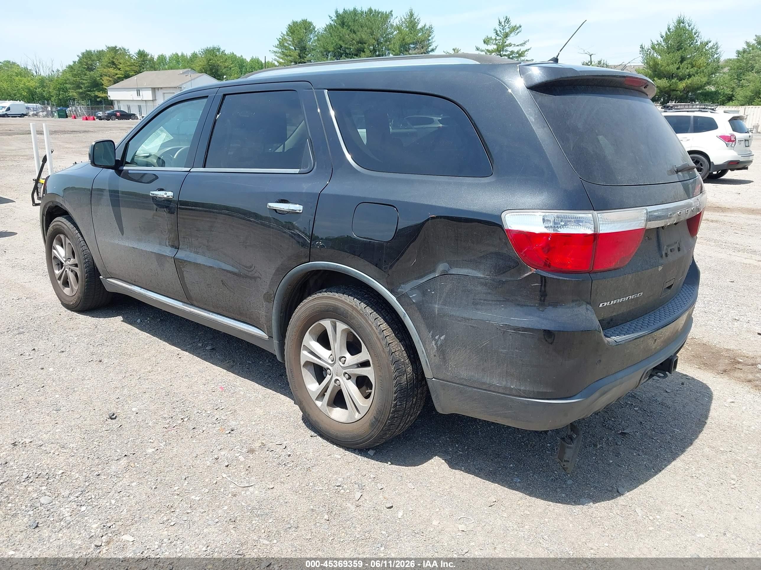 2013 Dodge Durango Crew Черный vin: 1C4RDHDG7DC684650