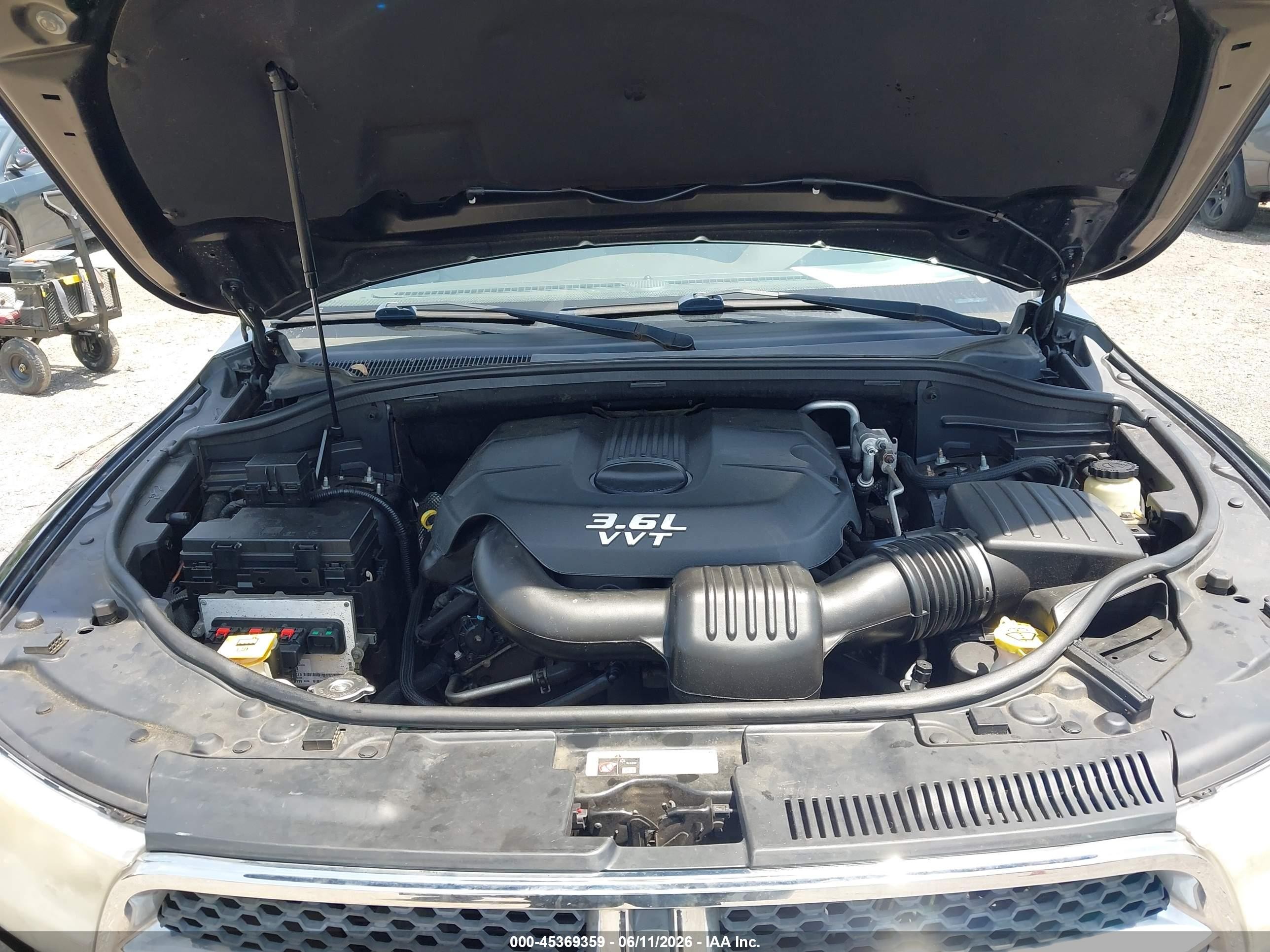 2013 Dodge Durango Crew Черный vin: 1C4RDHDG7DC684650