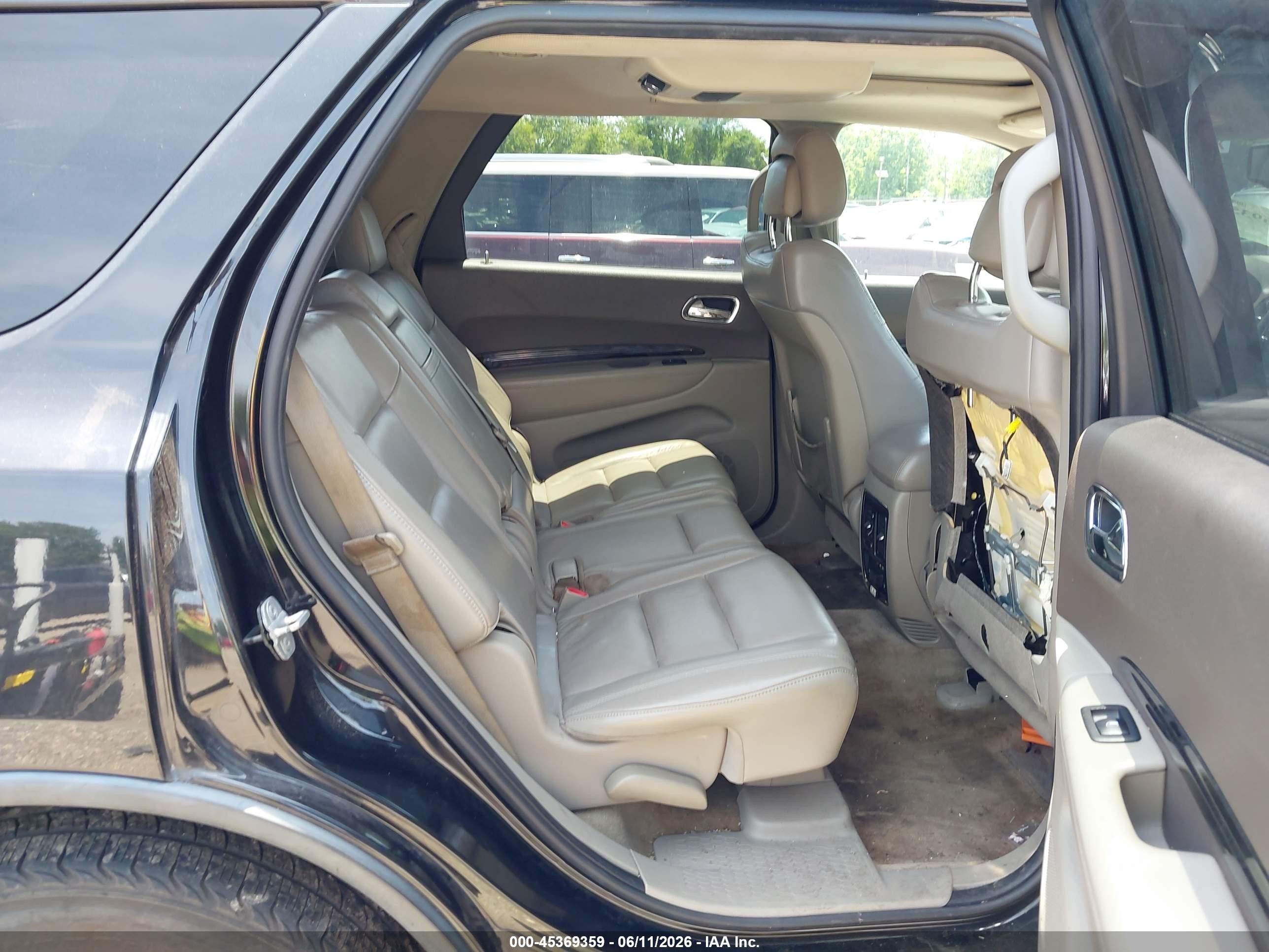 2013 Dodge Durango Crew Черный vin: 1C4RDHDG7DC684650