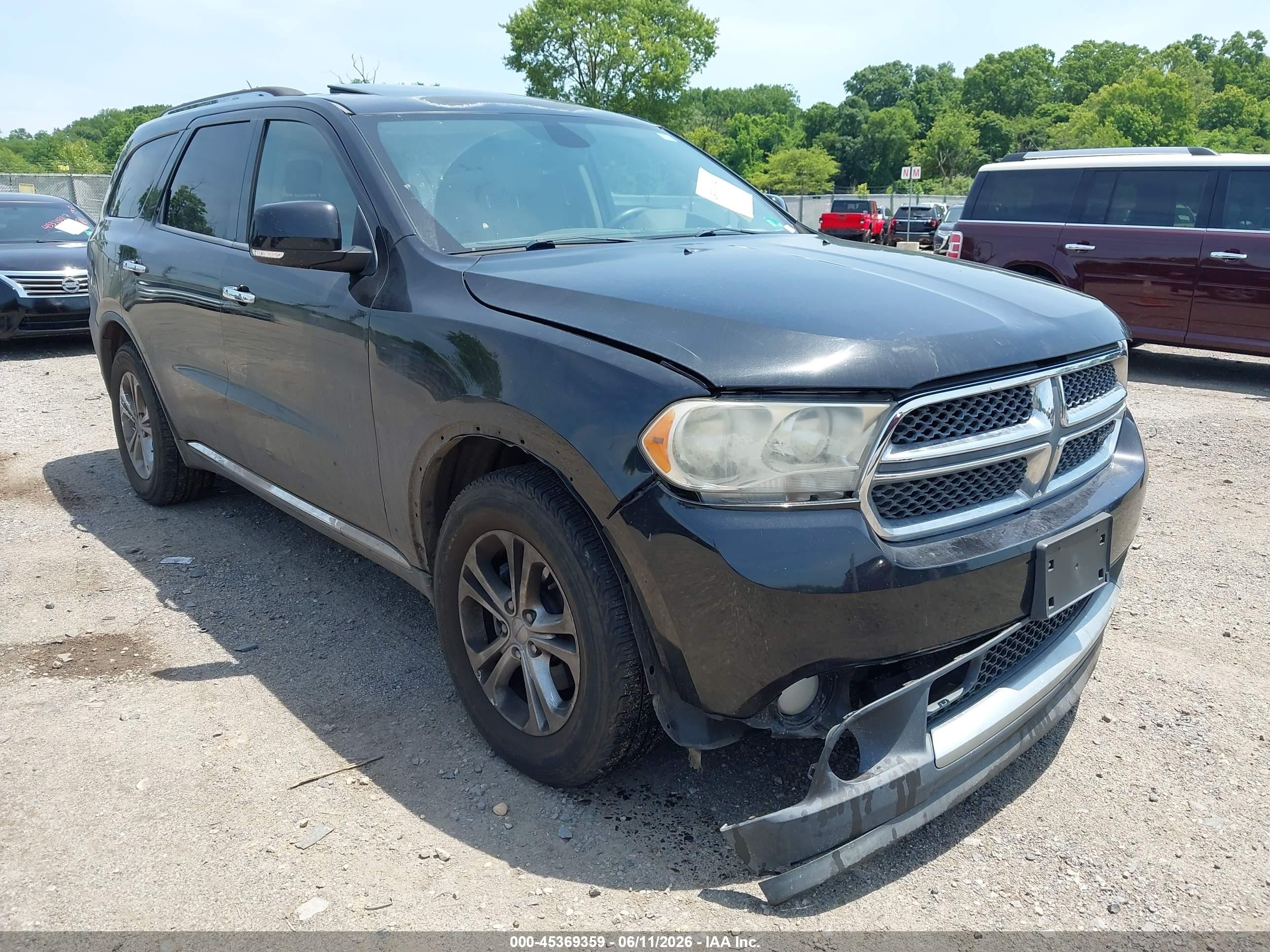 2013 Dodge Durango Crew Черный vin: 1C4RDHDG7DC684650