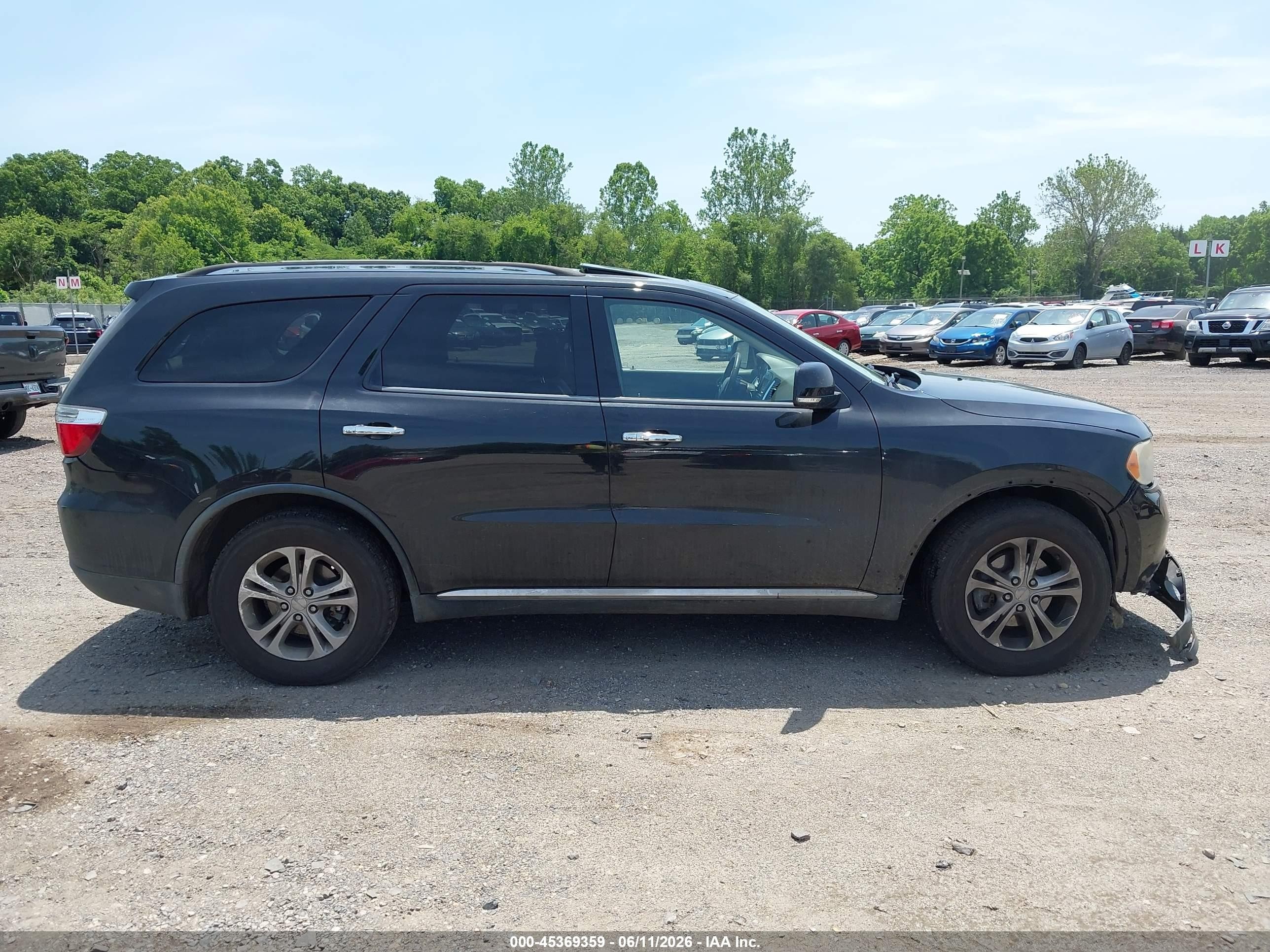 2013 Dodge Durango Crew Черный vin: 1C4RDHDG7DC684650