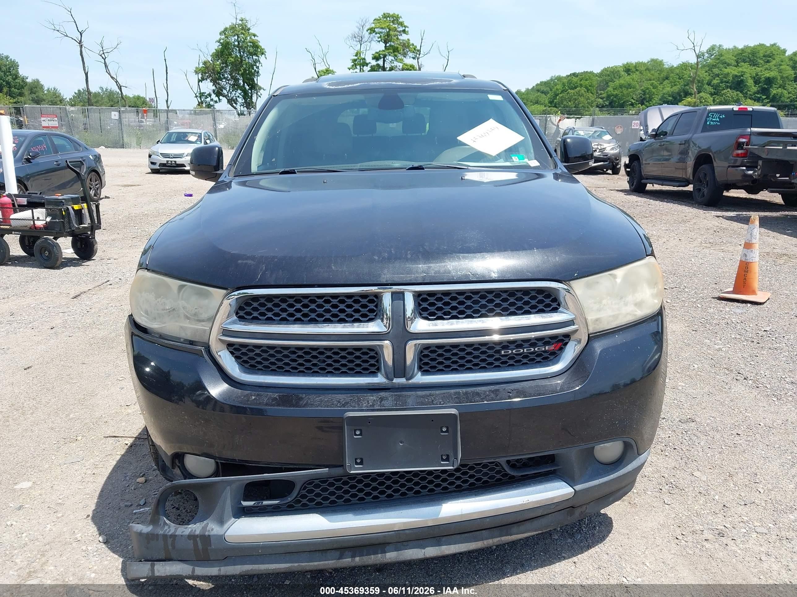 2013 Dodge Durango Crew Черный vin: 1C4RDHDG7DC684650