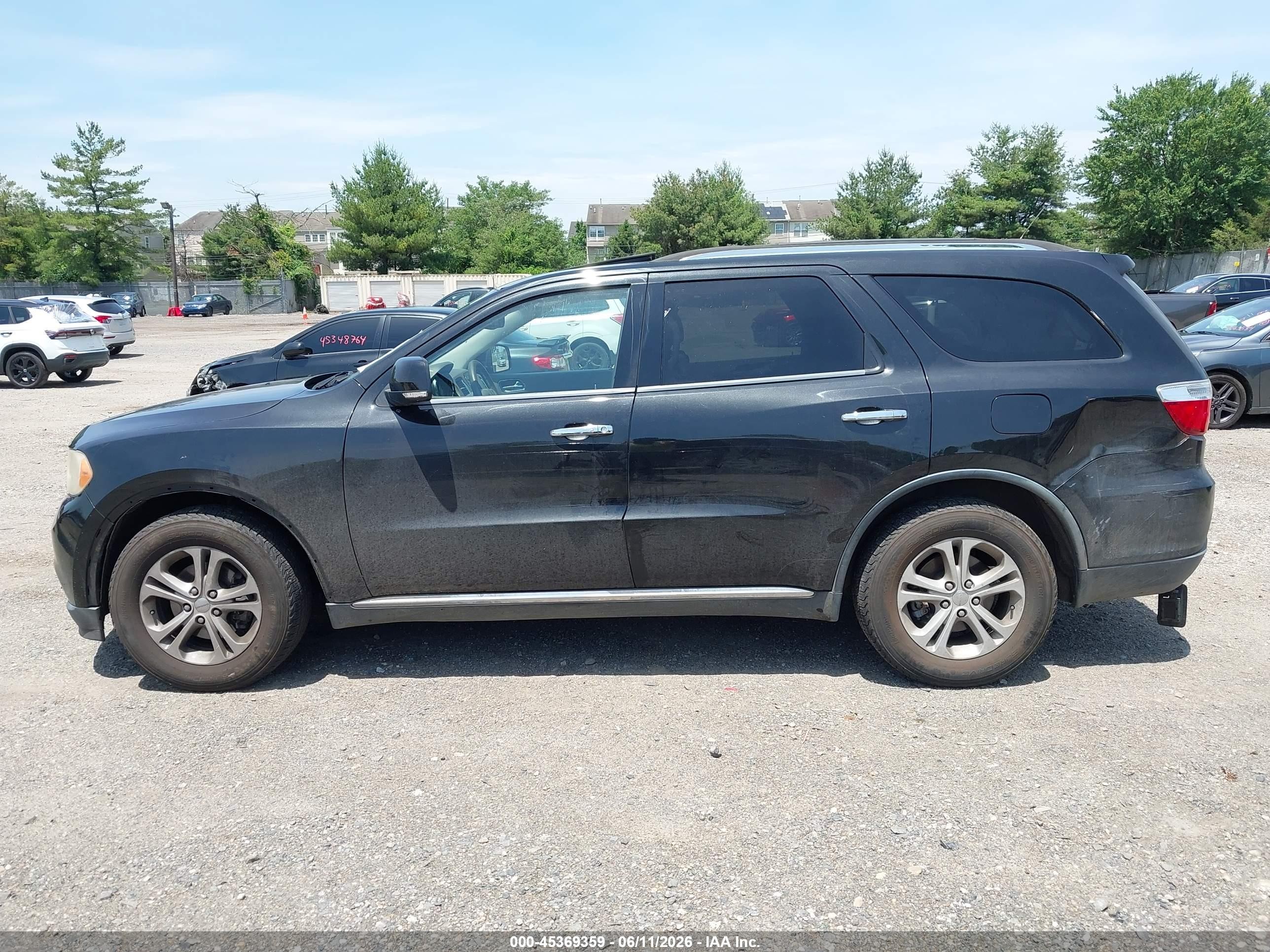 2013 Dodge Durango Crew Черный vin: 1C4RDHDG7DC684650