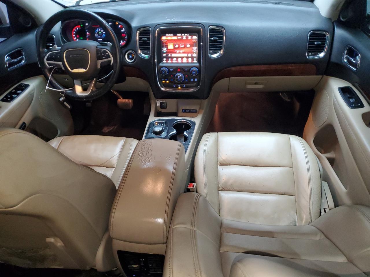 2014 Dodge Durango Limited Gold vin: 1C4RDHDG7EC520266 Damage: Front Center Armrest, Worn, Replacement Required