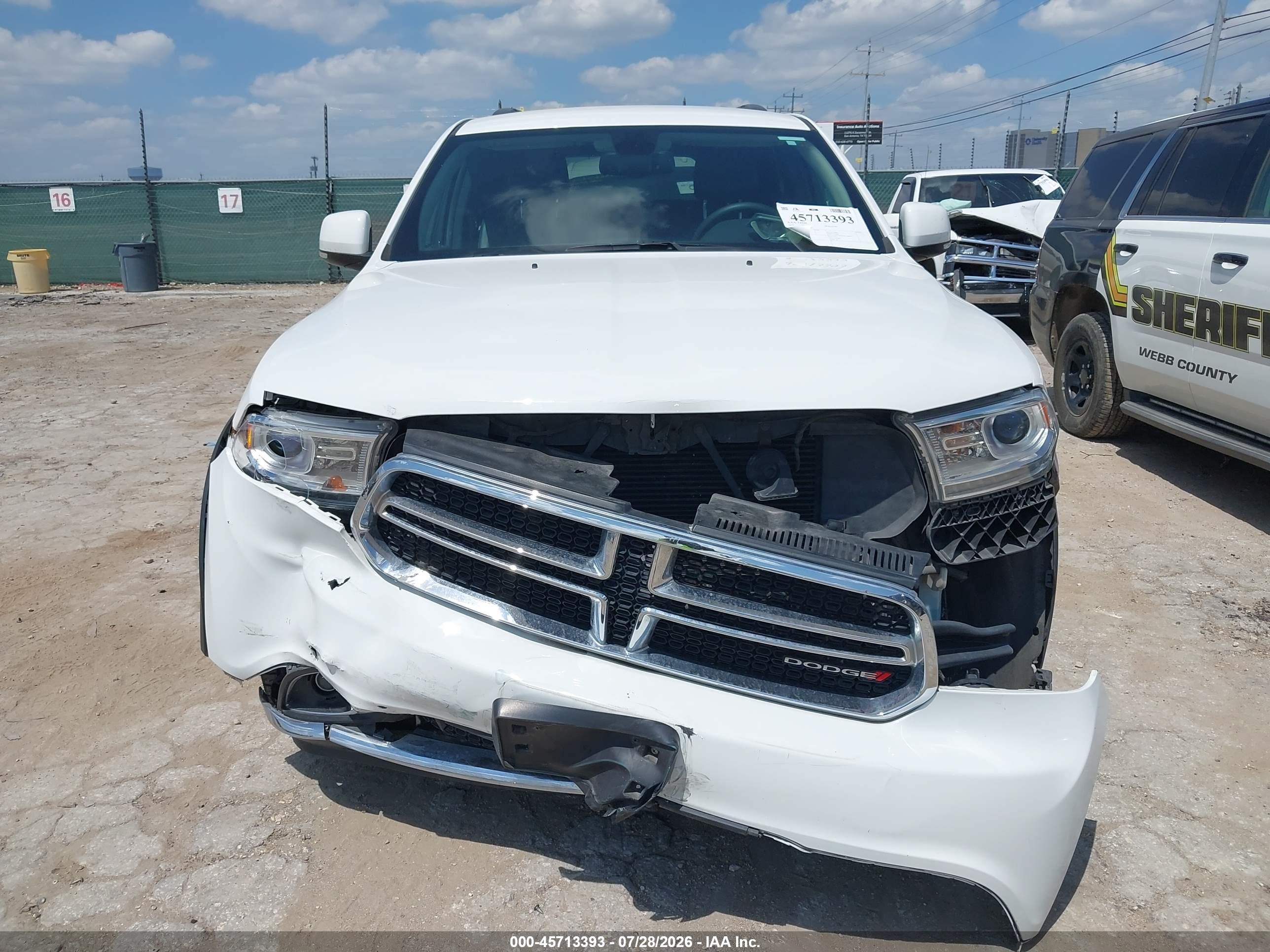 2014 Dodge Durango Limited Белый vin: 1C4RDHDG7EC598675