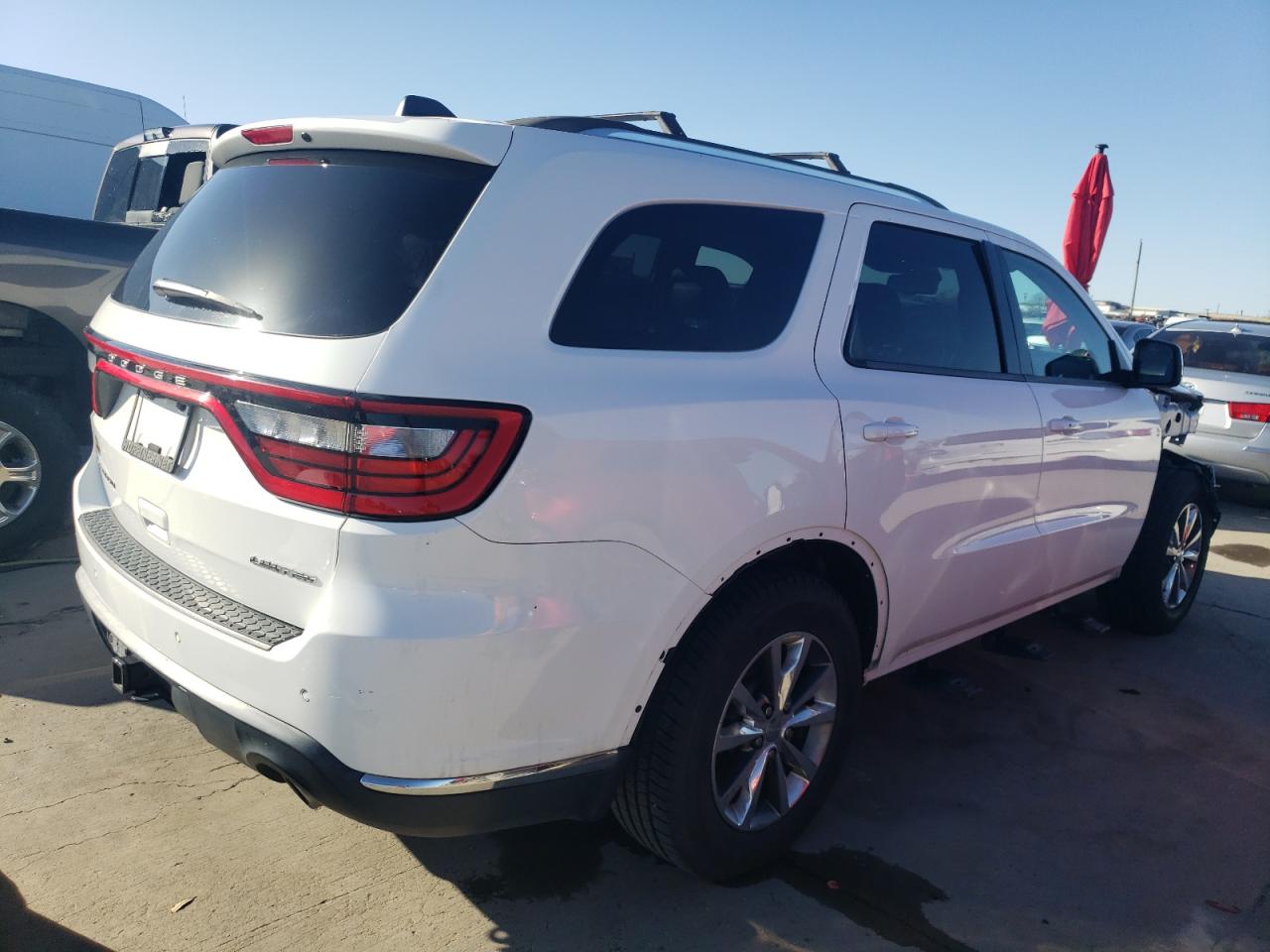 2015 Dodge Durango Limited White vin: 1C4RDHDG7FC809715