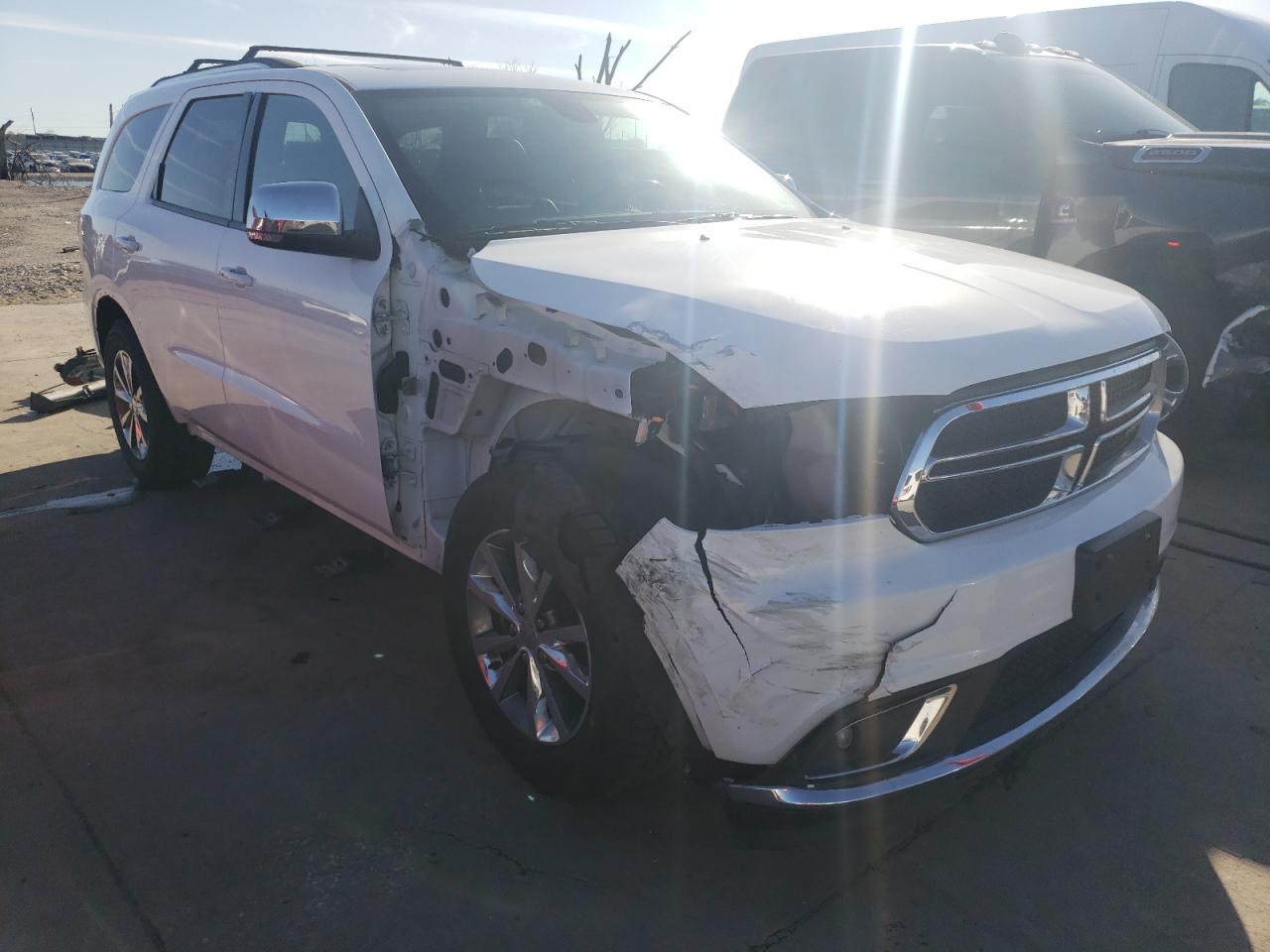2015 Dodge Durango Limited White vin: 1C4RDHDG7FC809715