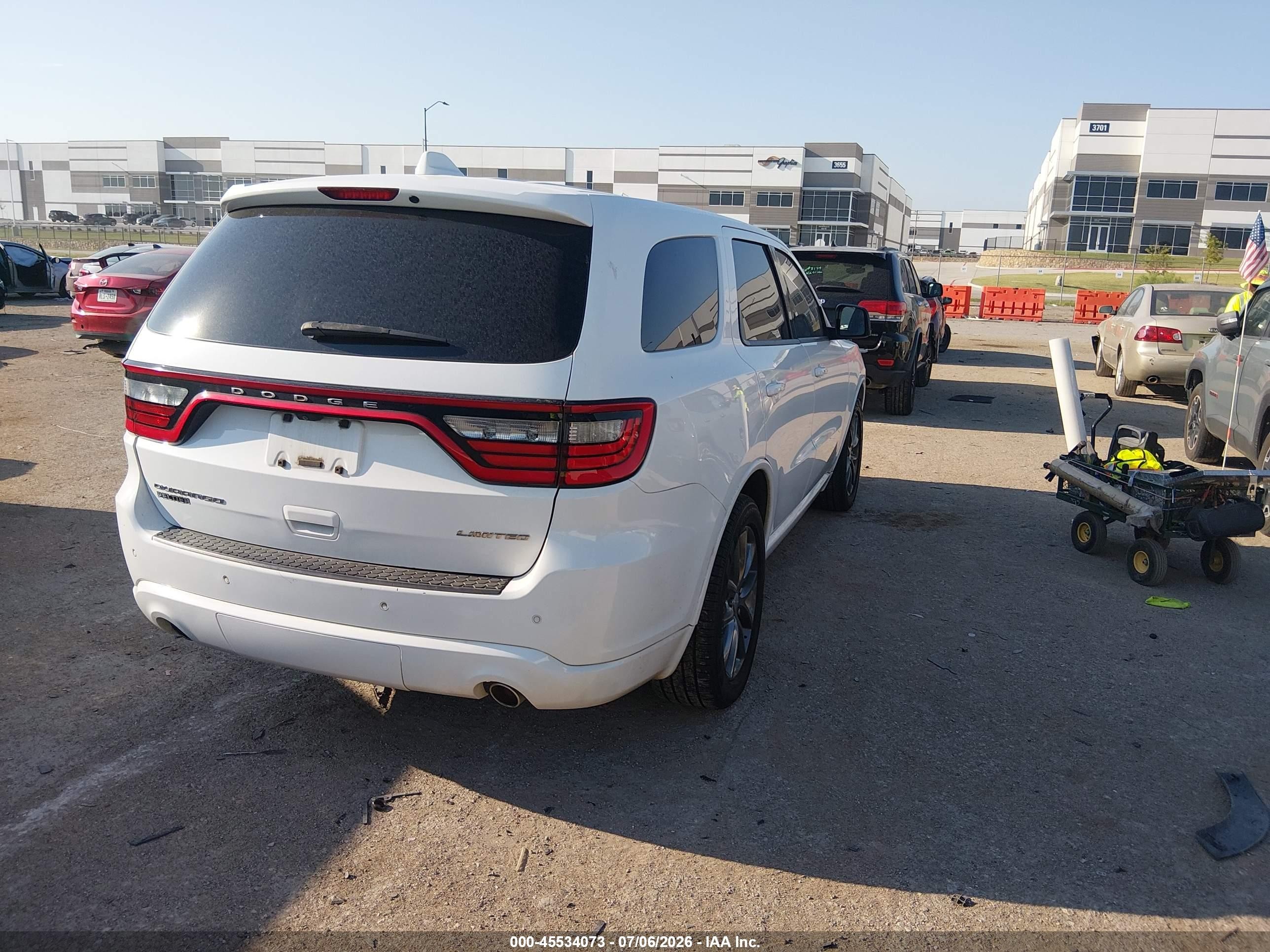2015 Dodge Durango Limited Белый vin: 1C4RDHDG7FC834016