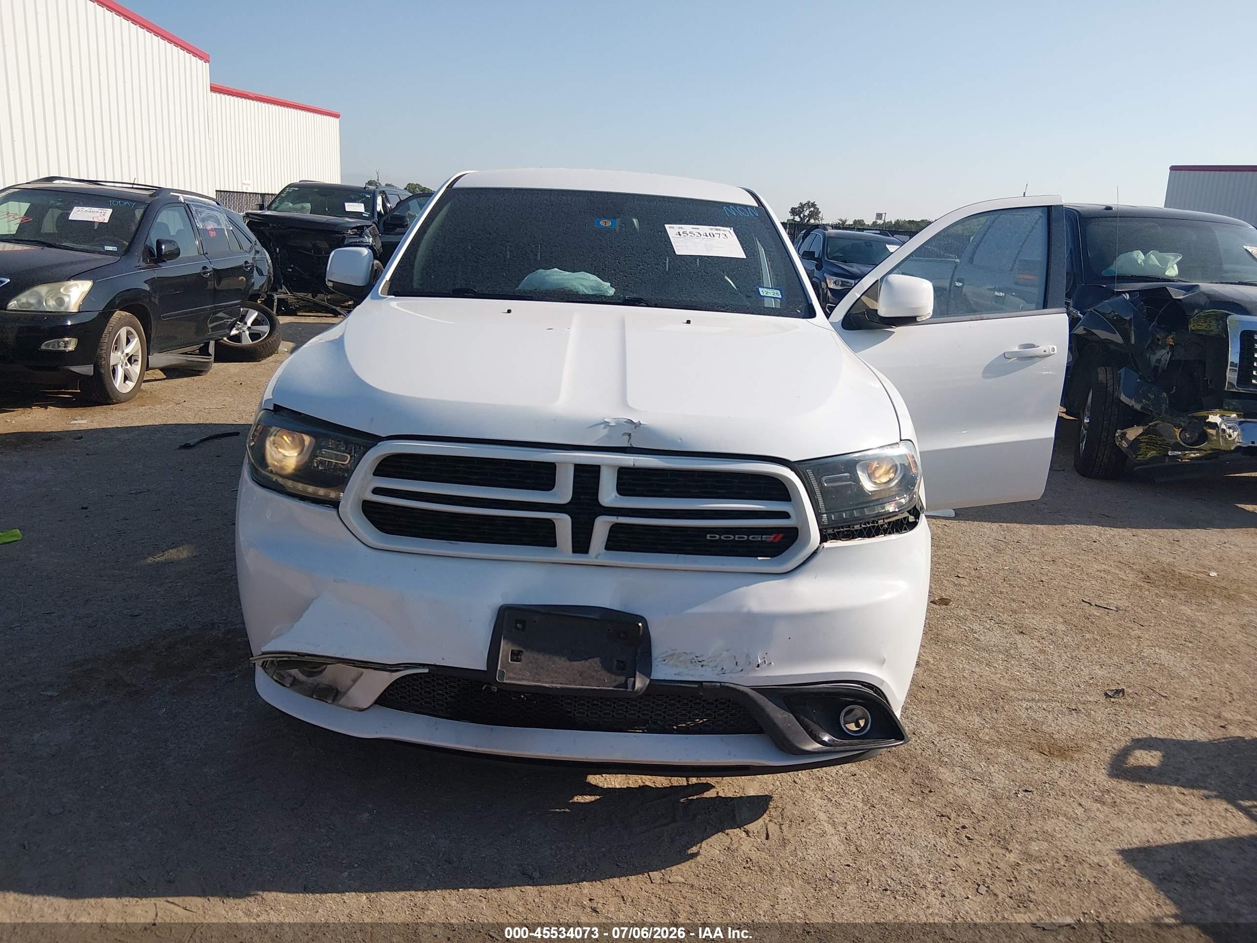 2015 Dodge Durango Limited Белый vin: 1C4RDHDG7FC834016