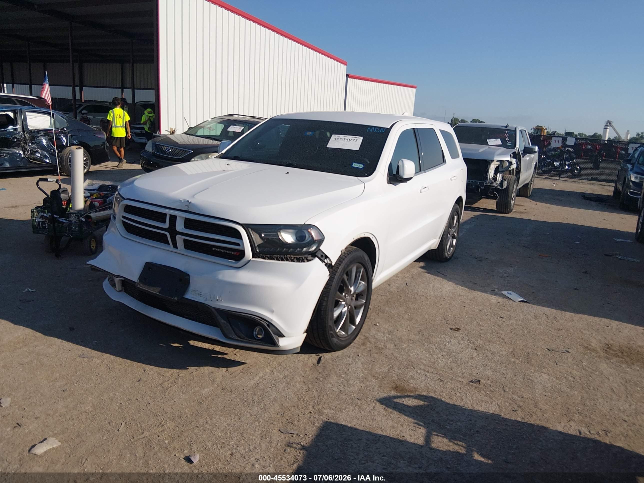2015 Dodge Durango Limited Белый vin: 1C4RDHDG7FC834016