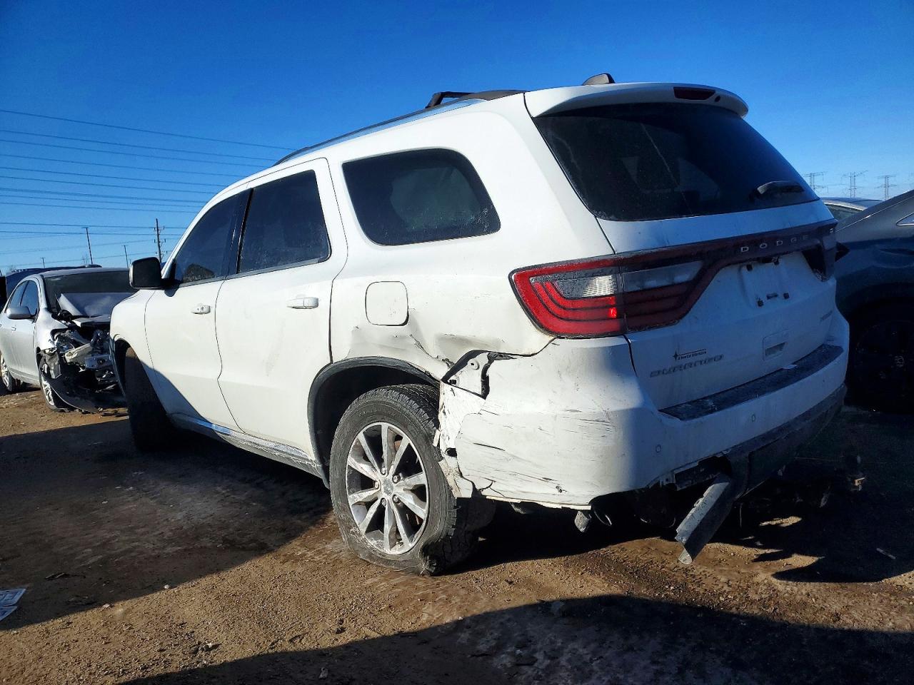 2016 Dodge Durango Limited White vin: 1C4RDHDG7GC352910