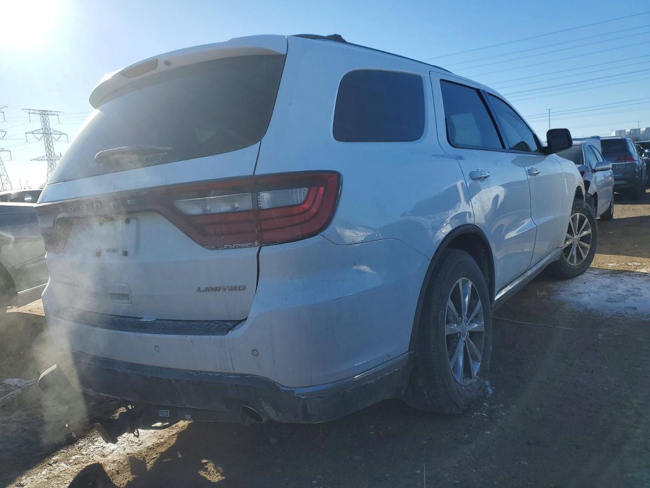 2016 Dodge Durango Limited White vin: 1C4RDHDG7GC352910