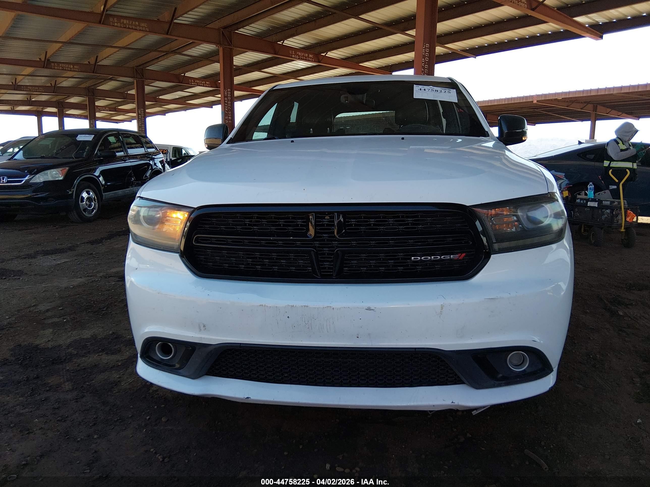 2017 Dodge Durango Gt Rwd White vin: 1C4RDHDG7HC610800