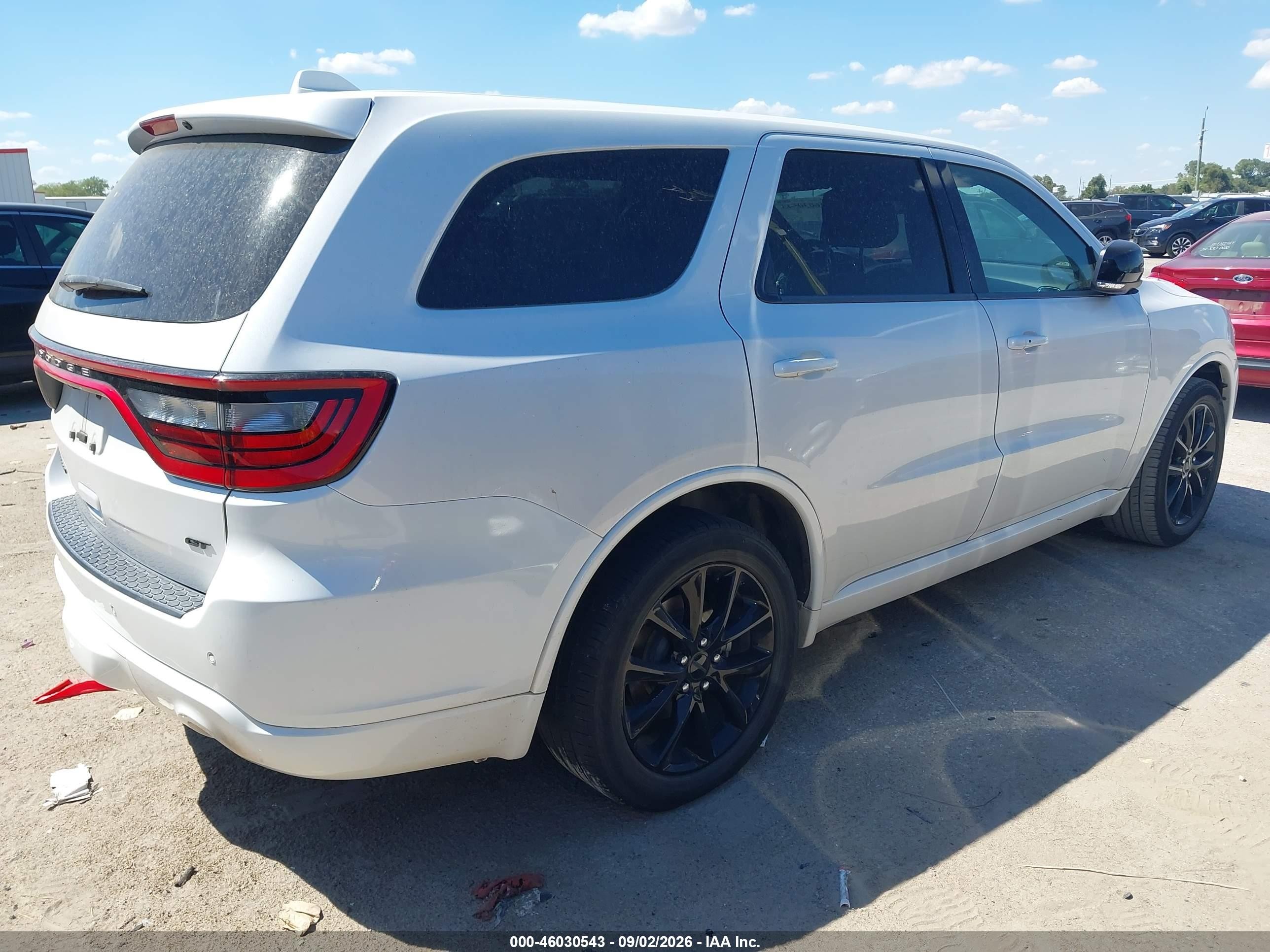 2017 Dodge Durango Gt Rwd White vin: 1C4RDHDG7HC690700