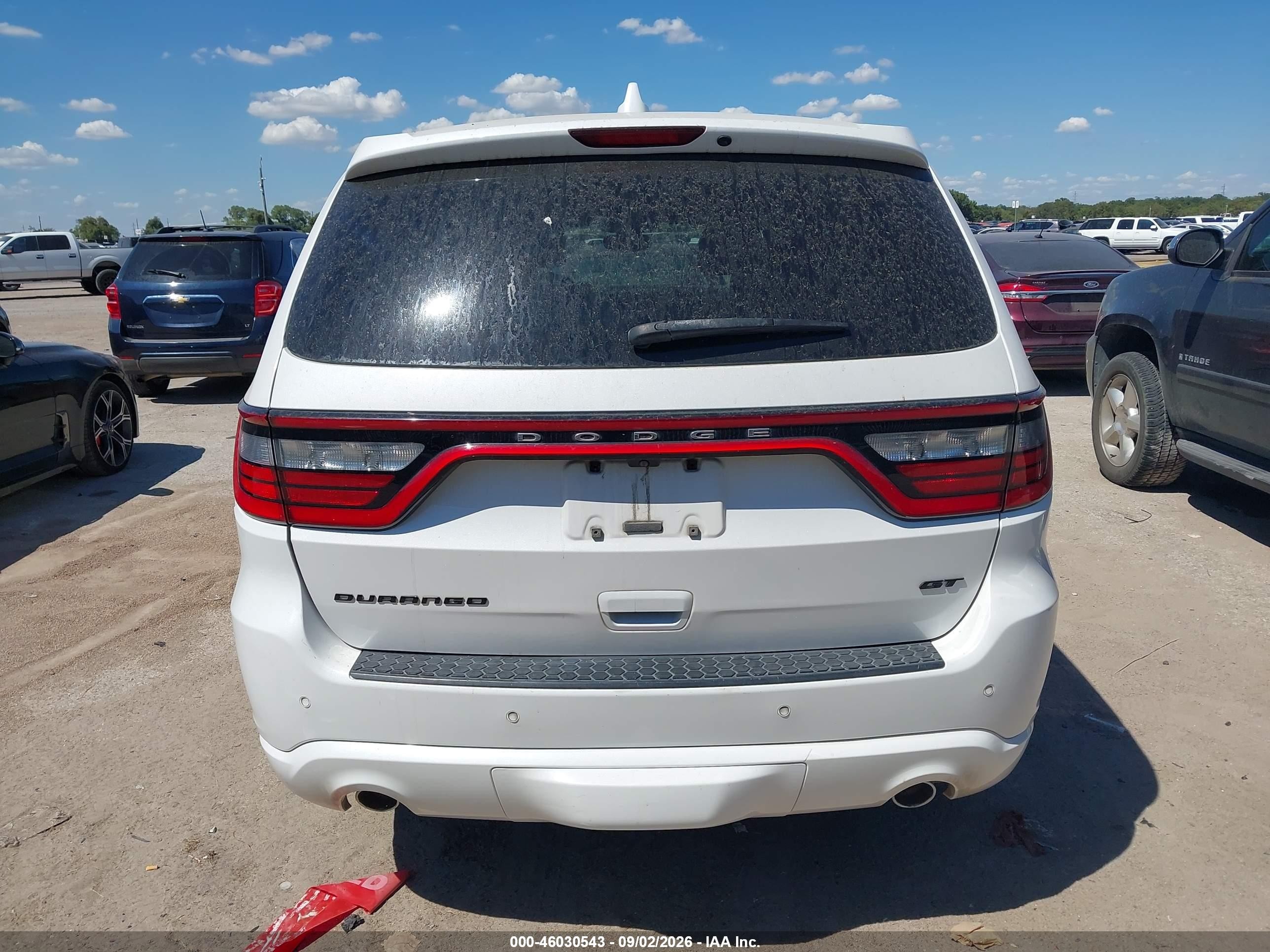 2017 Dodge Durango Gt Rwd White vin: 1C4RDHDG7HC690700
