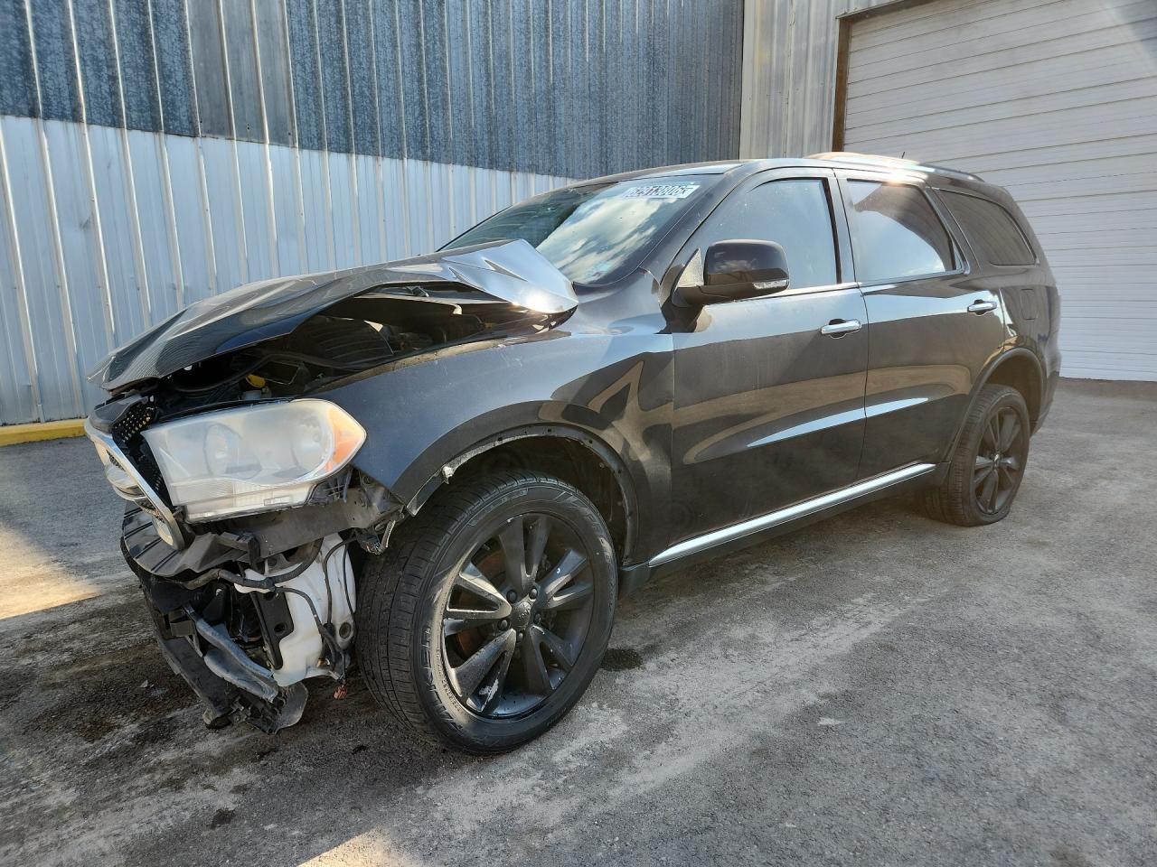 2013 Dodge Durango Crew Черный vin: 1C4RDHDG8DC530108 Damage: Left Front Fender, Dent(S) W/ Paint Dmg, 8 To 9 Inches
