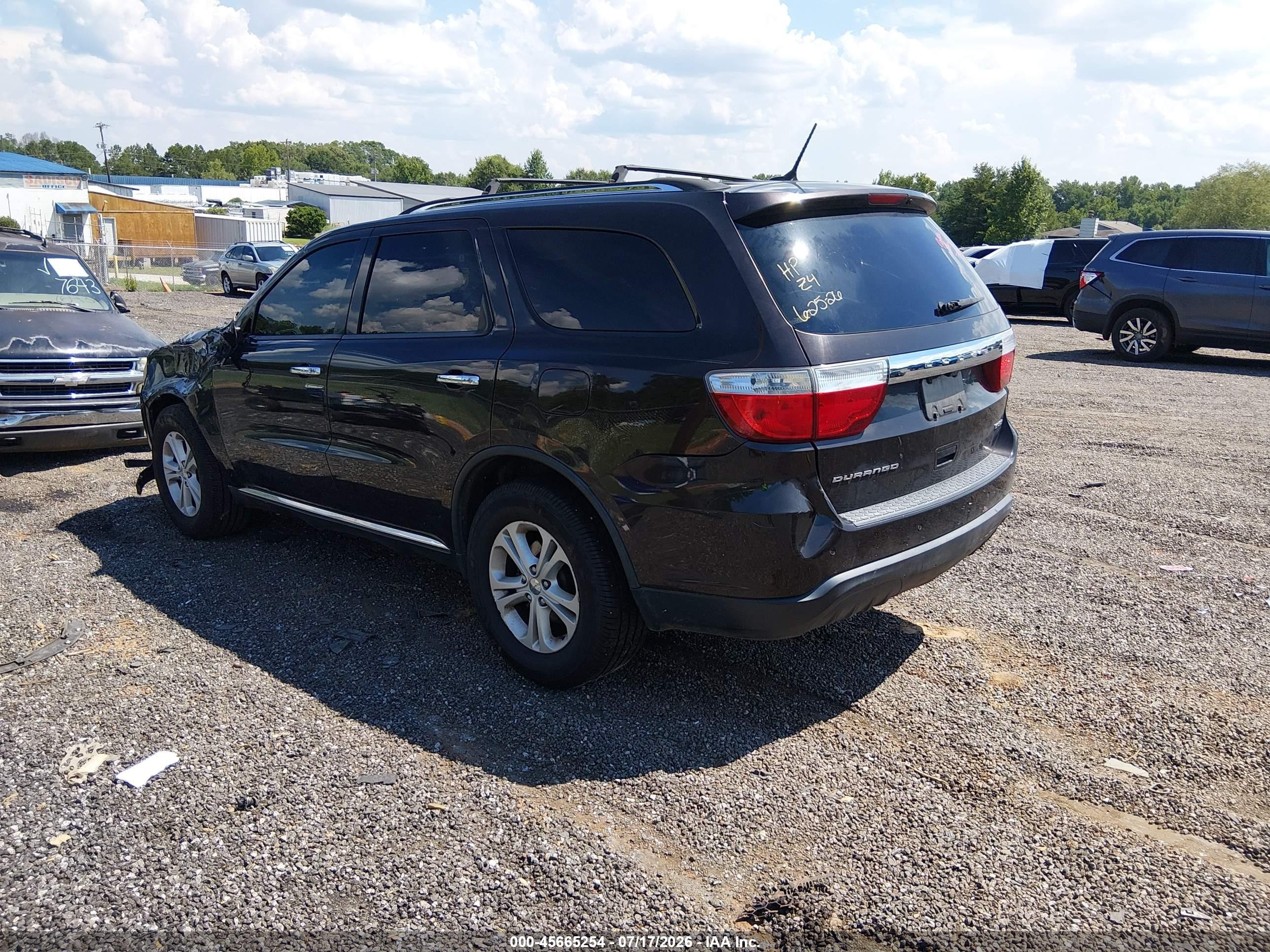 2013 Dodge Durango Crew Черный vin: 1C4RDHDG8DC535325