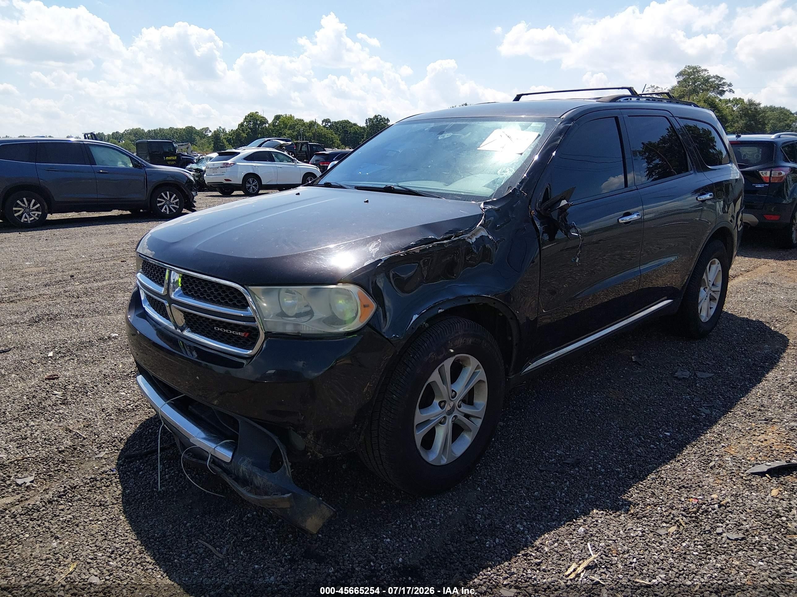 2013 Dodge Durango Crew Черный vin: 1C4RDHDG8DC535325