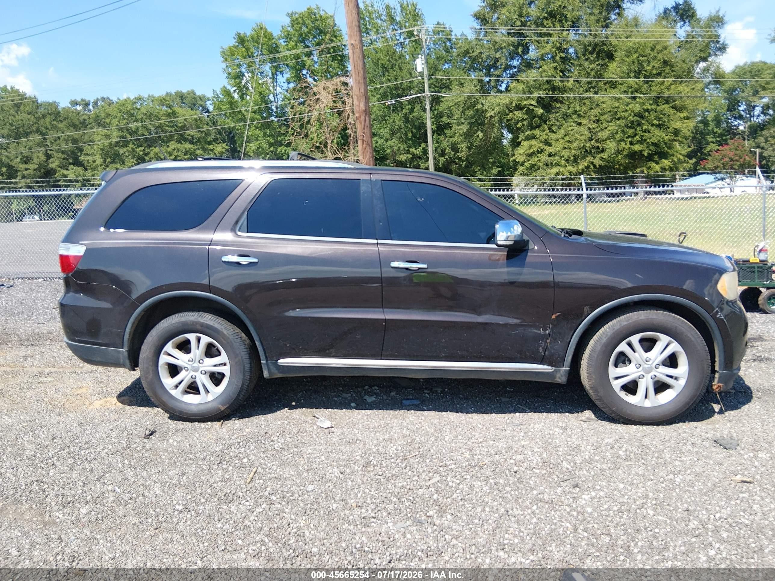 2013 Dodge Durango Crew Черный vin: 1C4RDHDG8DC535325