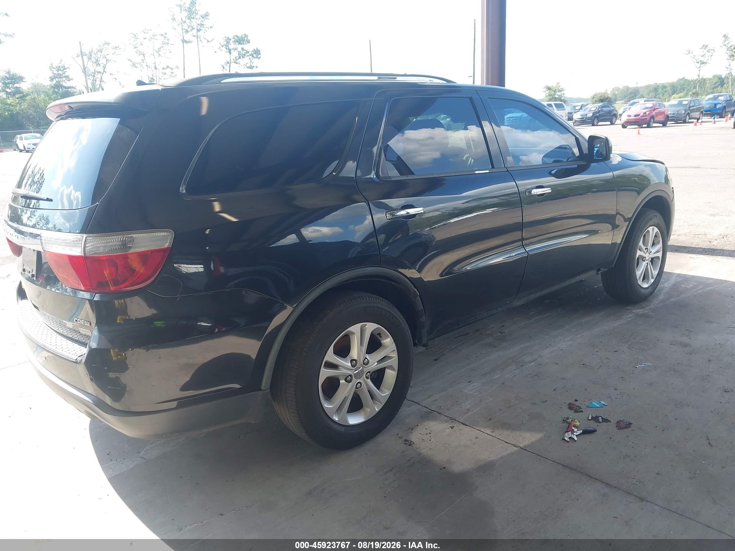 2013 Dodge Durango Crew Черный vin: 1C4RDHDG8DC665797