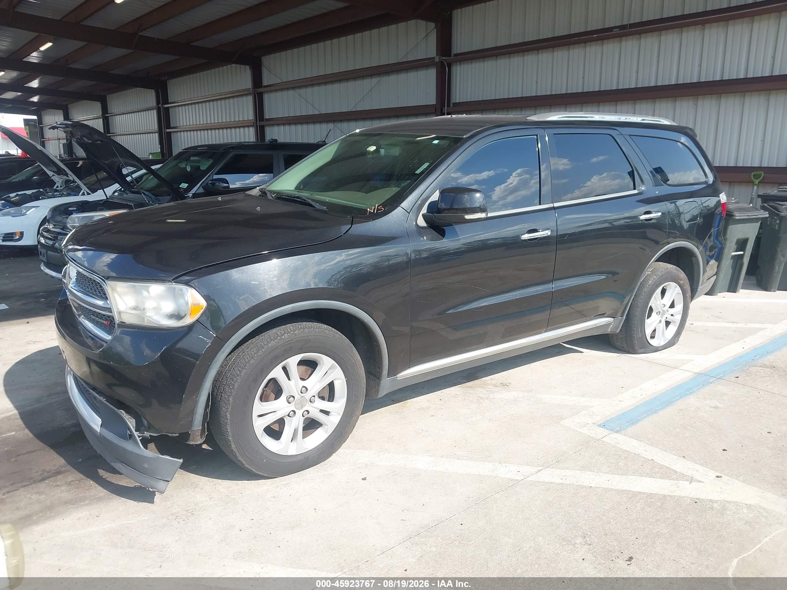 2013 Dodge Durango Crew Черный vin: 1C4RDHDG8DC665797