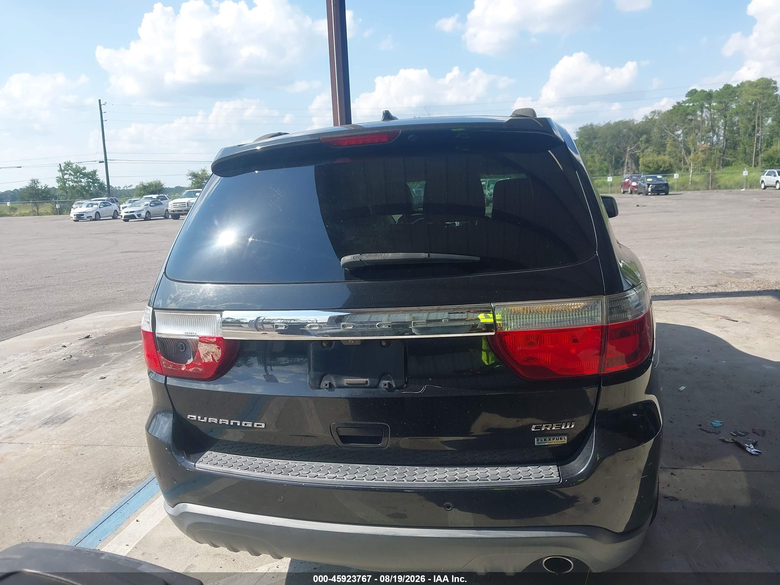 2013 Dodge Durango Crew Черный vin: 1C4RDHDG8DC665797