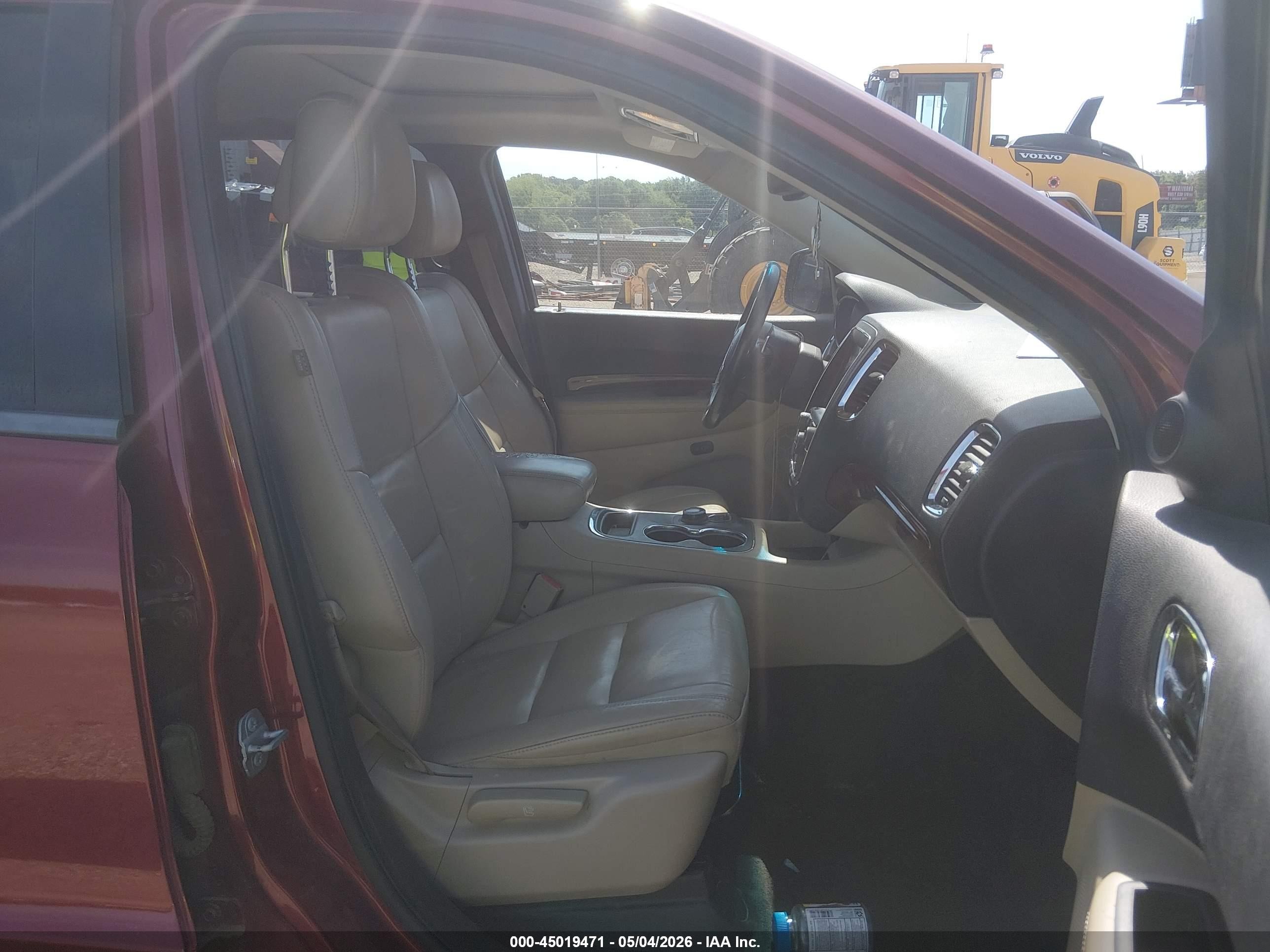 2014 Dodge Durango Limited Burgundy vin: 1C4RDHDG8EC551753