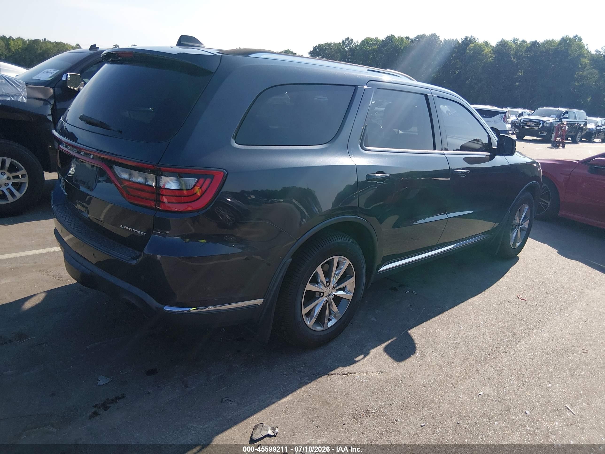 2015 Dodge Durango Limited Black vin: 1C4RDHDG8FC823865